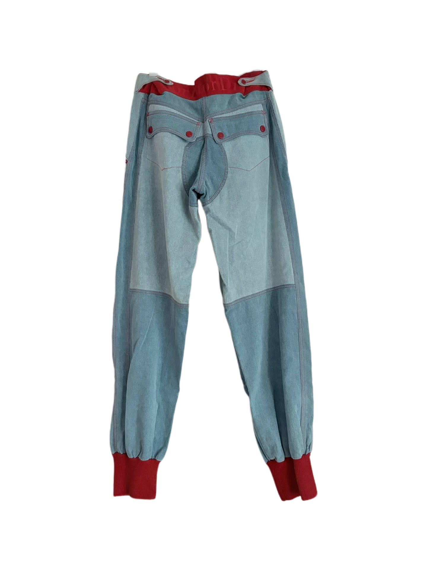 Christian Dior by John Galliano 2004 Golf Collection Denim Cargo Pants – Archive Contrast Stitch Utility Jeans Rare Runway Piece