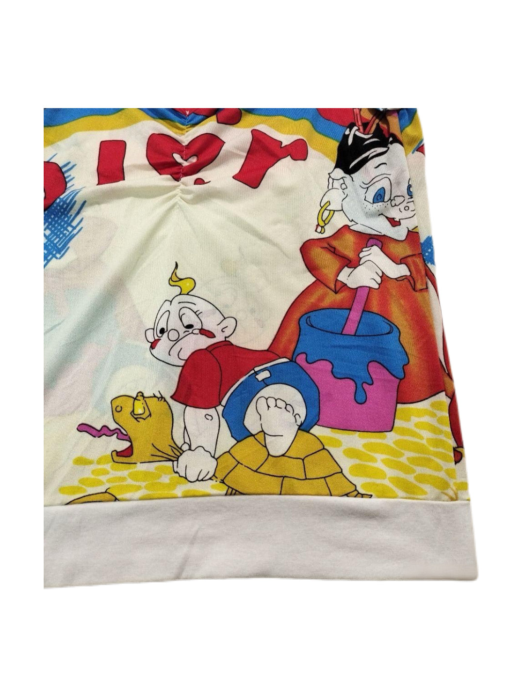 Christian Dior by John Galliano 2002 Fairy Tale Rainbow Graphic Camisole – Limited Edition Archive Cartoon Print Stretch Top