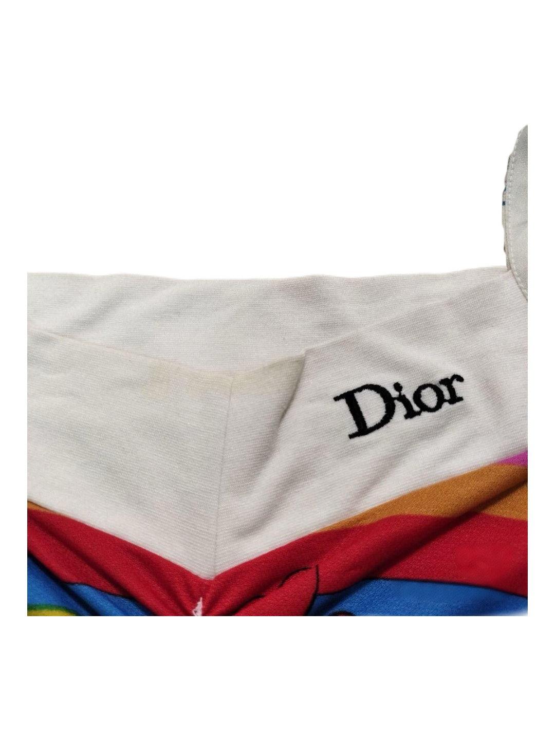 Christian Dior by John Galliano 2002 Fairy Tale Rainbow Graphic Camisole – Limited Edition Archive Cartoon Print Stretch Top