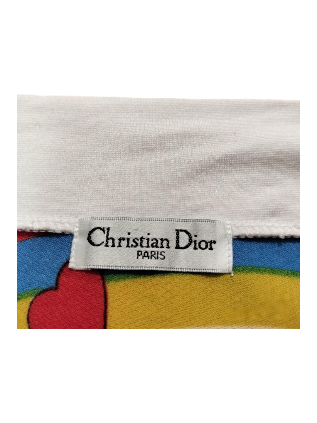 Christian Dior by John Galliano 2002 Fairy Tale Rainbow Graphic Camisole – Limited Edition Archive Cartoon Print Stretch Top