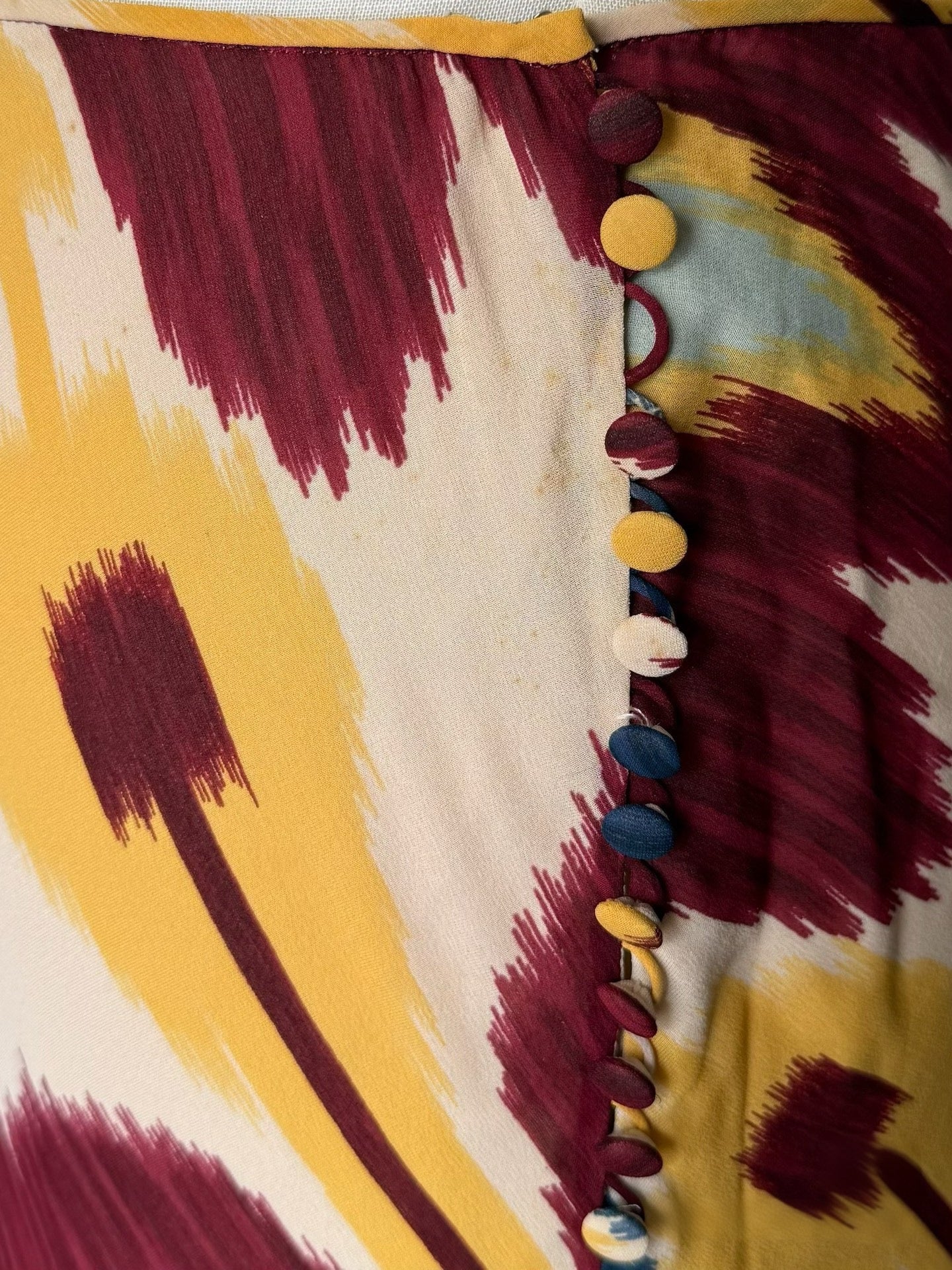 Christian Dior by John Galliano FW2001 Silk Abstract Print Button Skirt – Runway Archive Piece