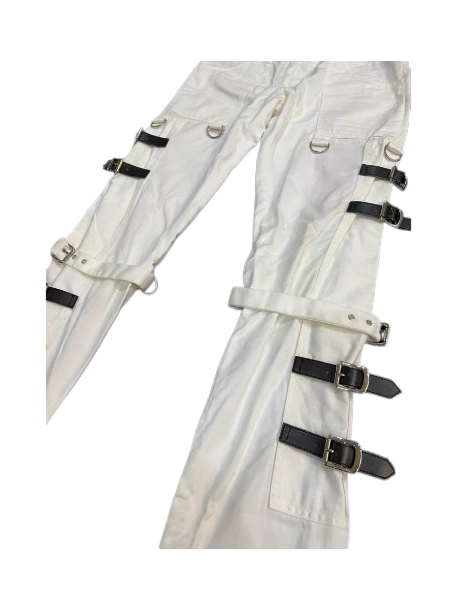 Dolce & Gabbana S/S 2003 “SEX” Strap Punk Bondage Pants – Rare Archive Multi-Buckle Trousers