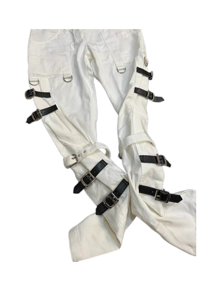 Dolce & Gabbana S/S 2003 “SEX” Strap Punk Bondage Pants – Rare Archive Multi-Buckle Trousers