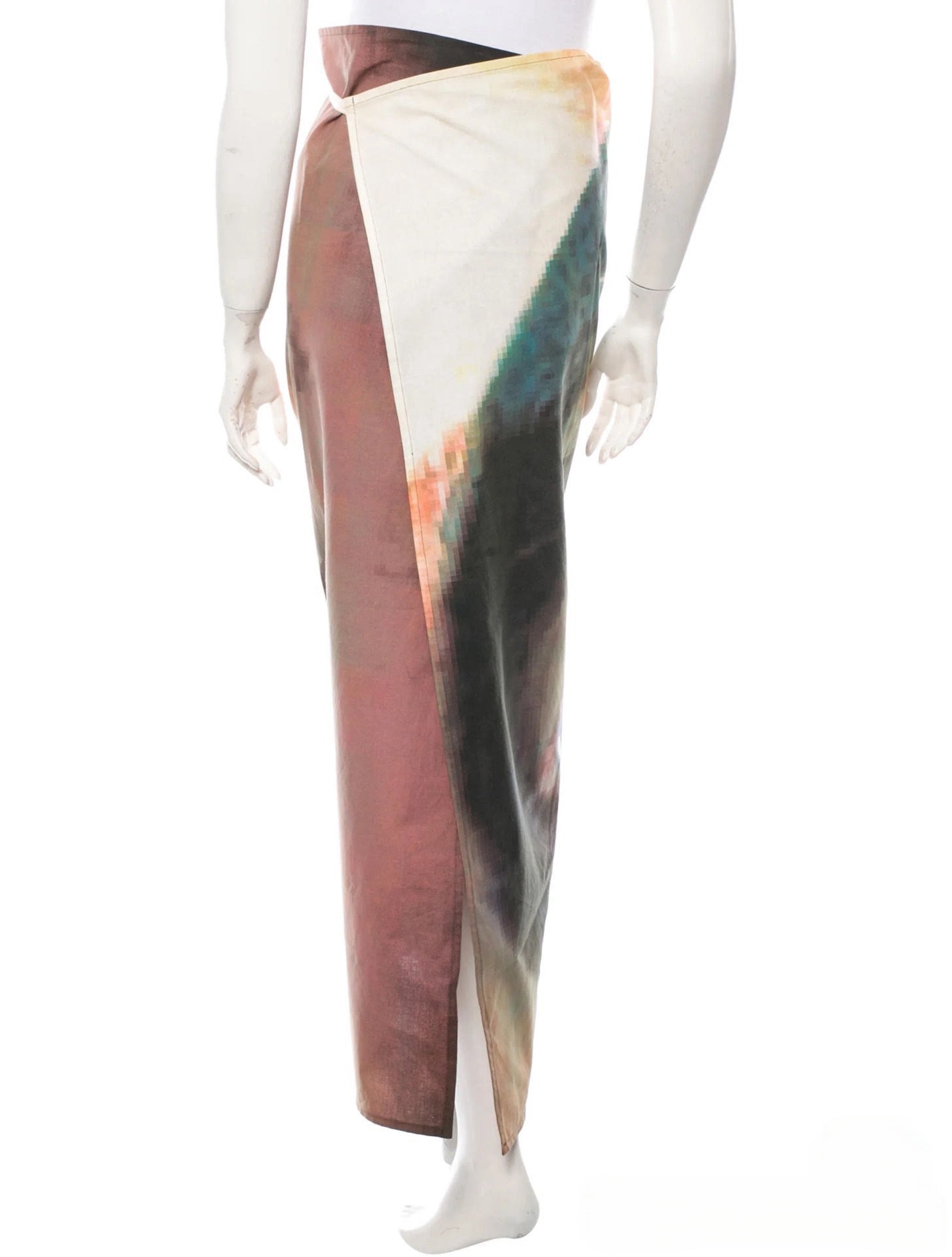 MM6 Maison Margiela S/S 2003 Abstract Eye Print Wrap Skirt – Martin Margiela Era Archive Piece