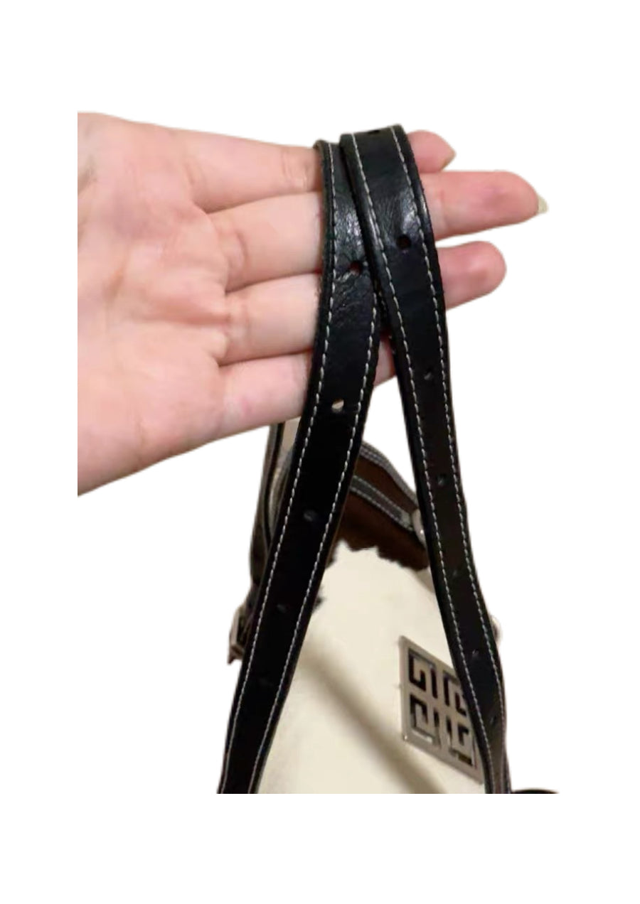 Givenchy Vintage Pony Hair Cow Print Shoulder Bag – Rare Archive Black & White Leather Flap Bag