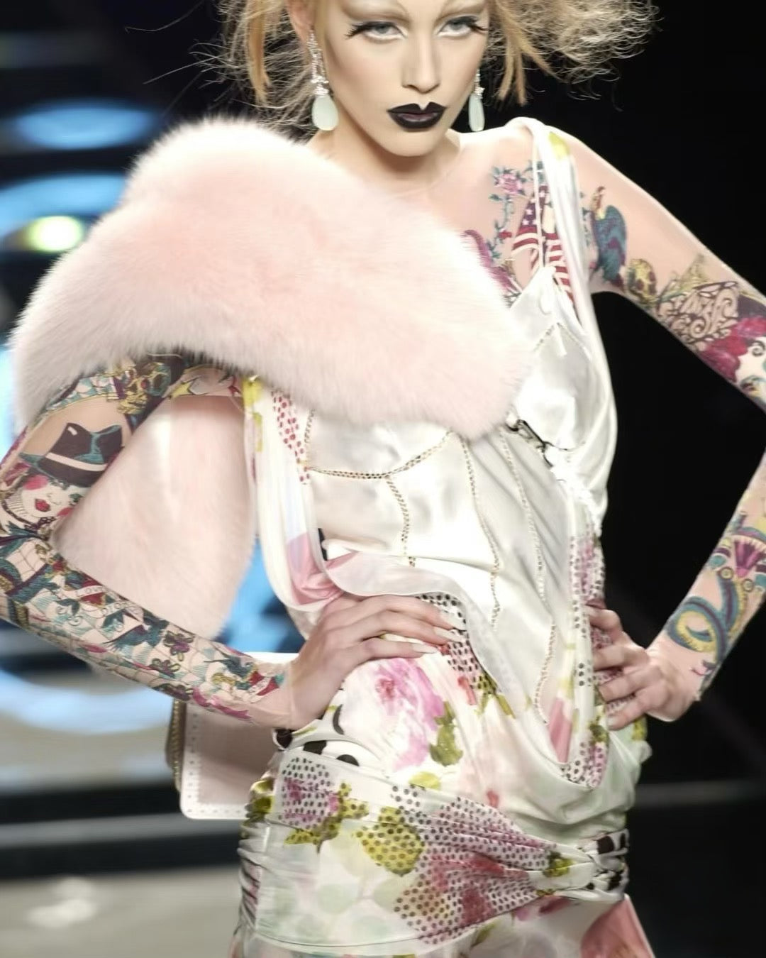 Christian Dior by John Galliano S/S 2004 Runway Silk Floral Draped Asymmetric Slip Dress – Museum-Level Archive Piece