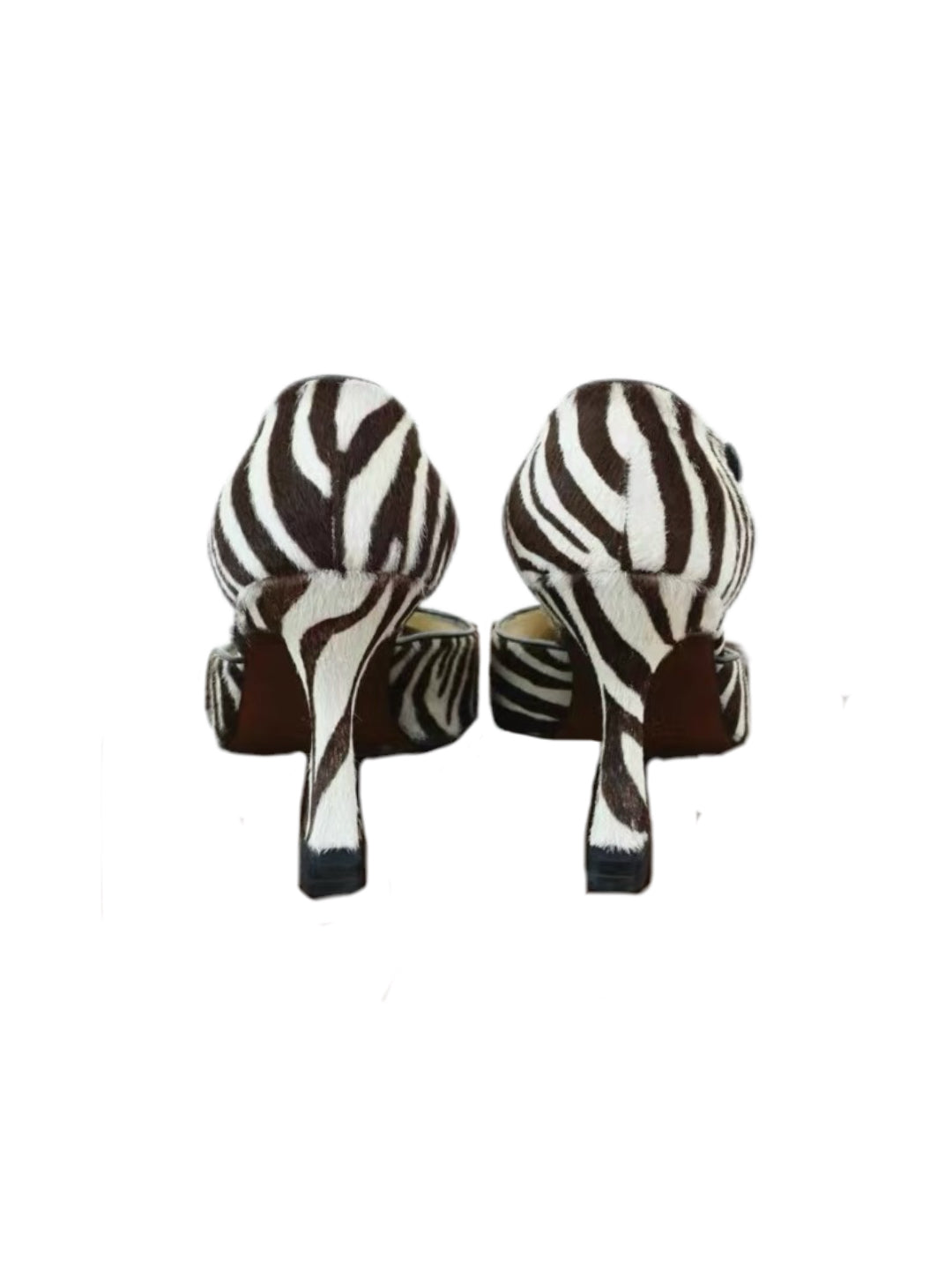 Christian Dior by John Galliano Zebra Pony Hair Beaded Heels – Runway Poster Piece Archive