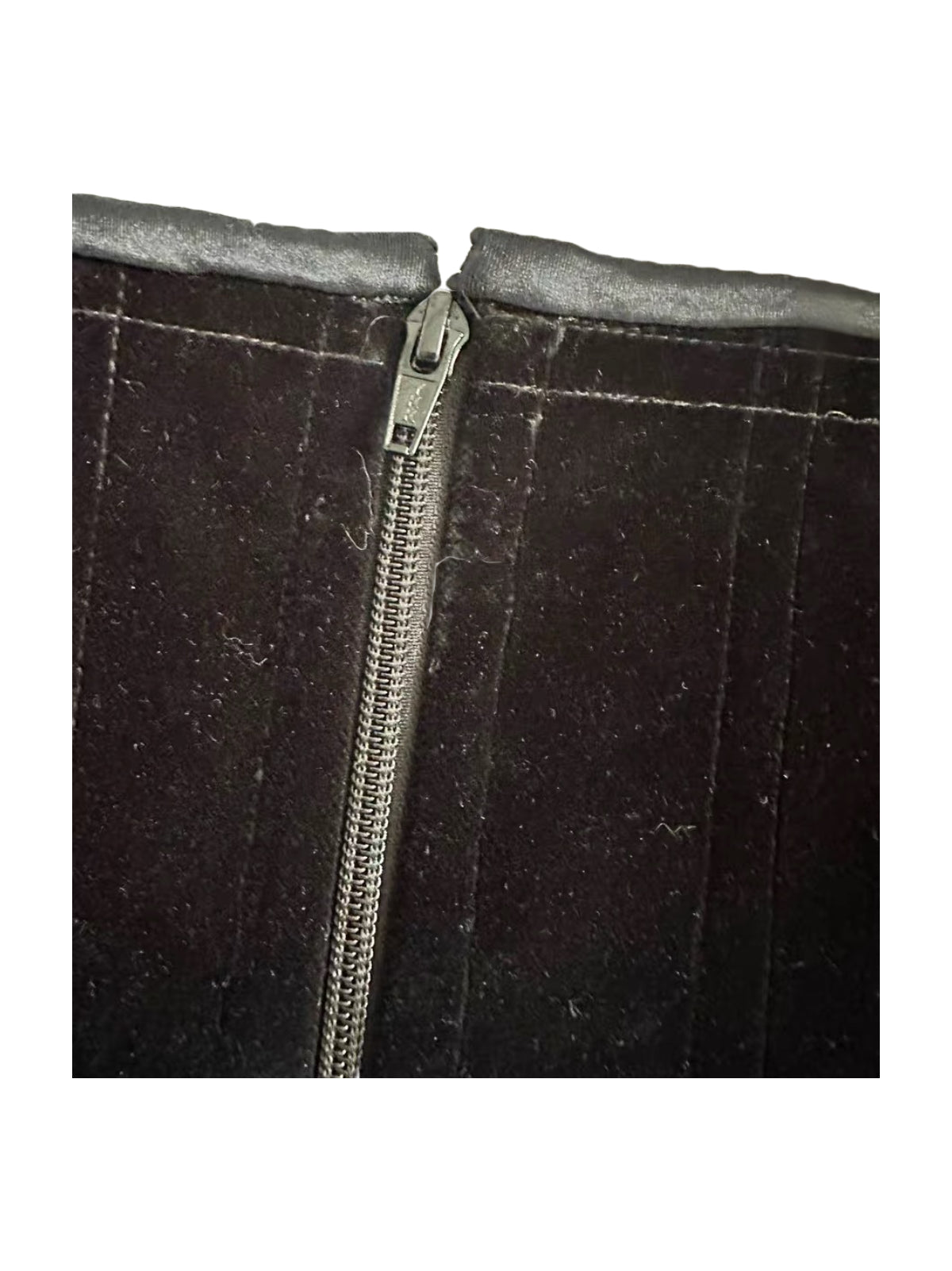 Vivienne Westwood Black Velvet Structured Corset Top – Rare Archive Orb Embroidered Bustier