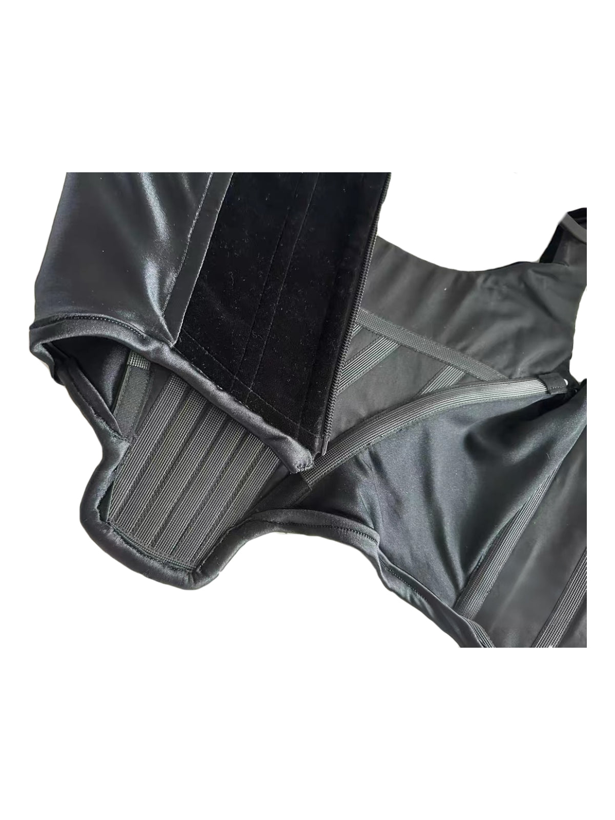 Vivienne Westwood Black Velvet Structured Corset Top – Rare Archive Orb Embroidered Bustier