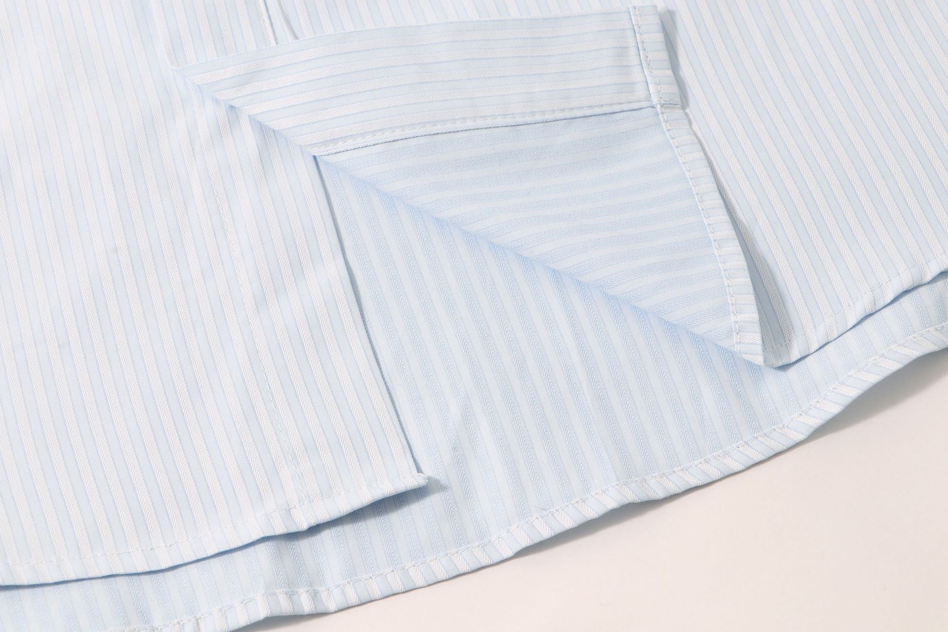 Polo Player Double Graphic Stripe Shirt – Light Blue