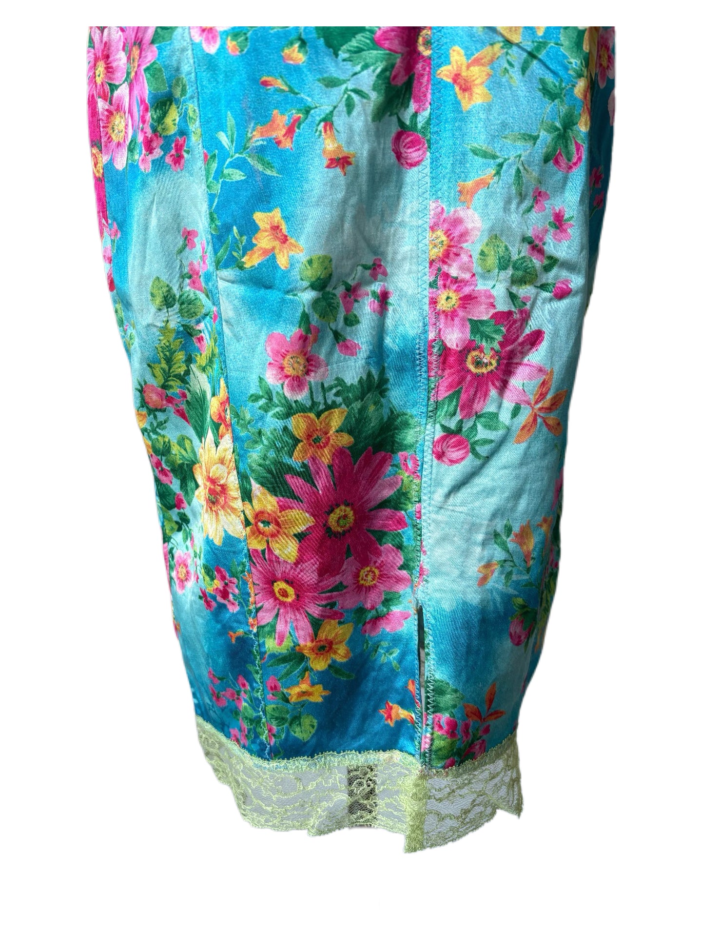 Dolce & Gabbana Spring/Summer 2005 Floral Corset Slip Dress – Rare Archive Lace Midi Dress
