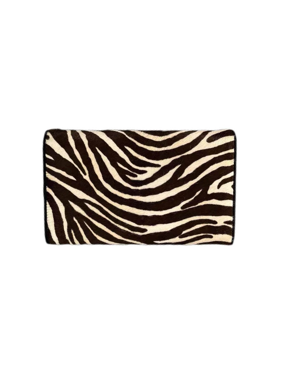 Christian Dior by John Galliano Zebra Pony Hair Wallet Clutch – Y2K Archive Phone Wallet