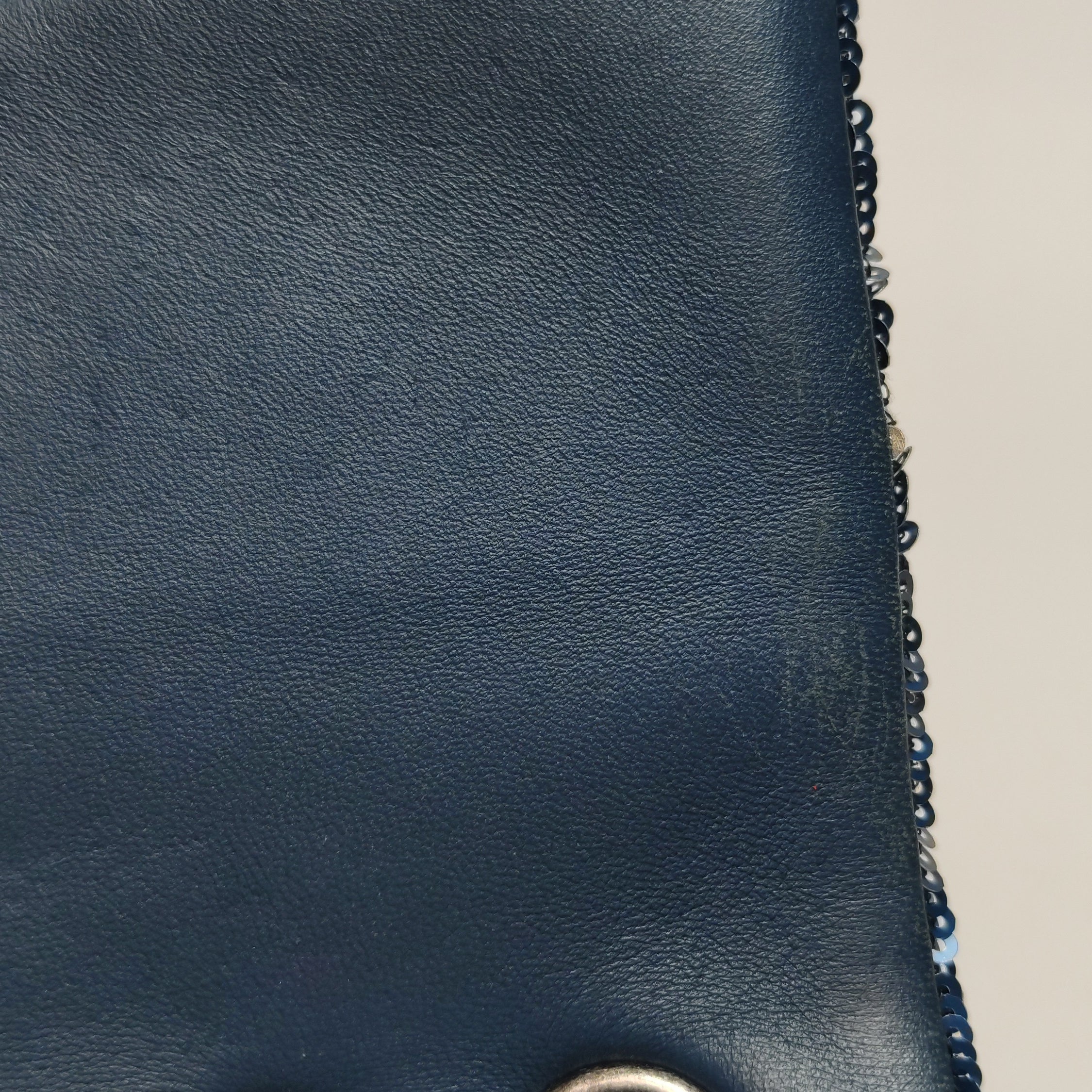 Chanel 2017 Cruise “Coco Cuba” Sequin Flap Chain Bag – Navy Blue CC Logo Evening Bag