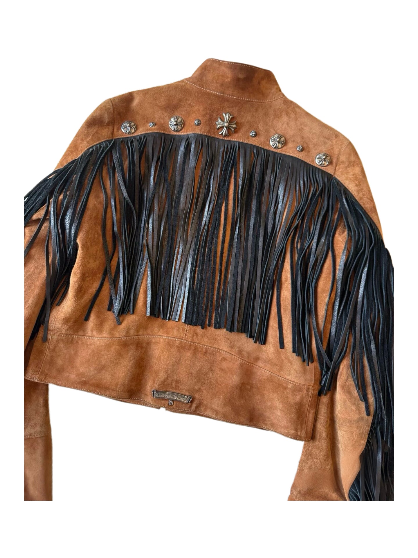 Chrome Hearts × Bella Hadid Limited Edition Suede Fringe Jacket – Brown Western Archive Piece Size M