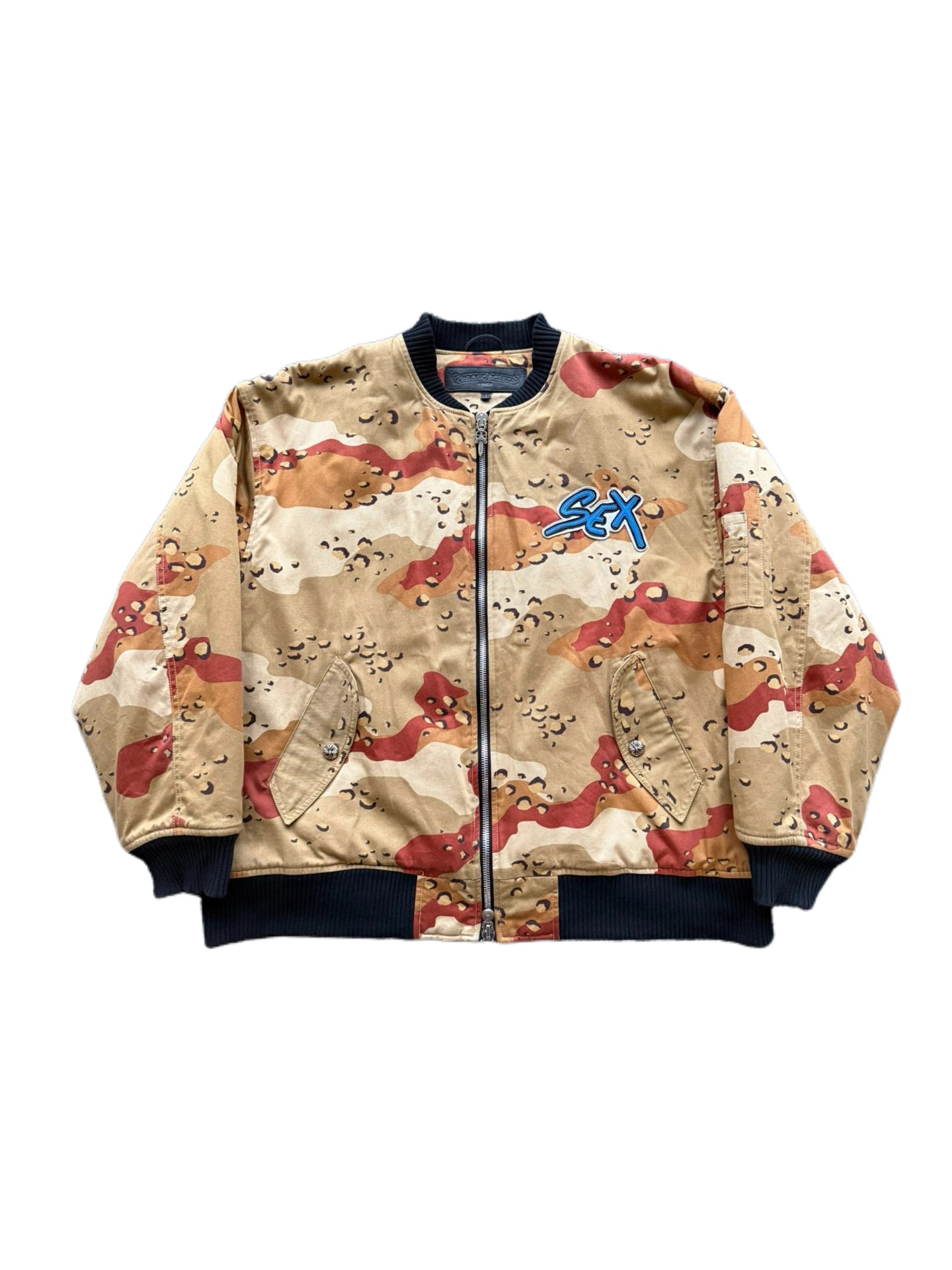 Chrome Hearts × Matty Boy “SEX RECORDS” Camo Zip Jacket – Limited Exhibition Piece