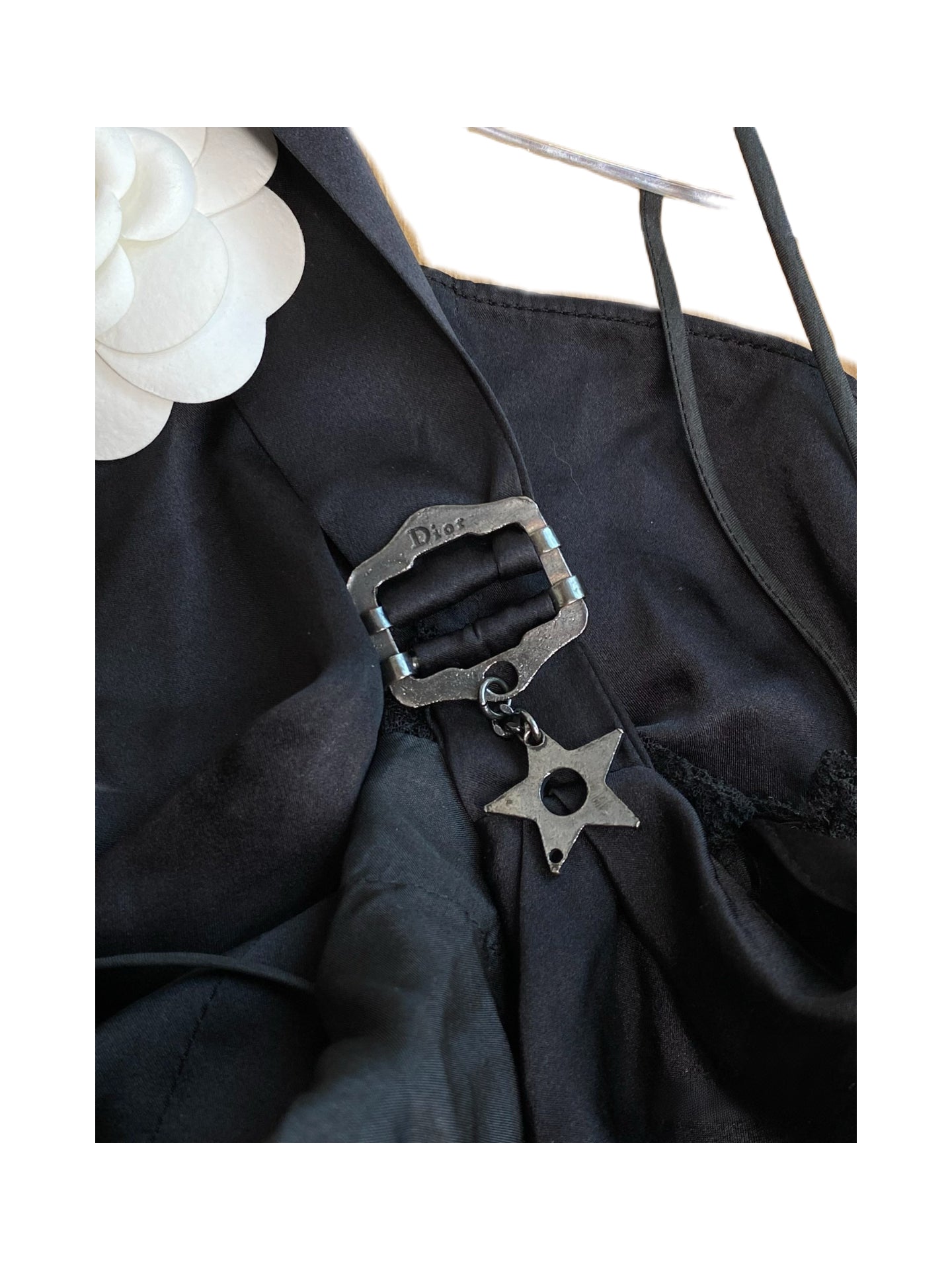 Christian Dior by John Galliano Punk Lace-Up Silk Halter Dress with Star Charm – Archive Collector’s Piece