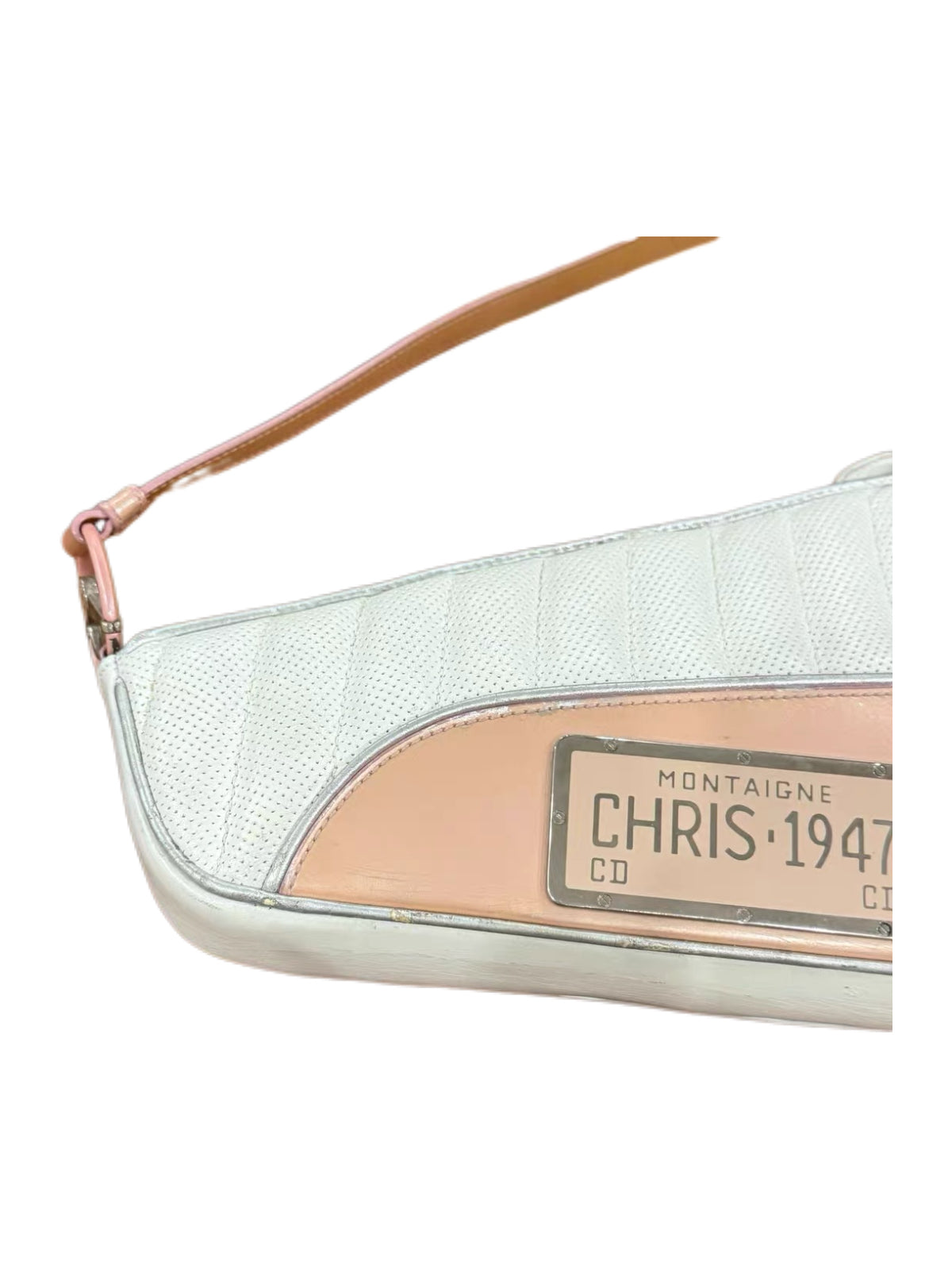Christian Dior by John Galliano “Cadillac 1947” Runway Saddle Shoulder Bag – Automotive Collection CHRIS 1947 License Plate Archive Piece