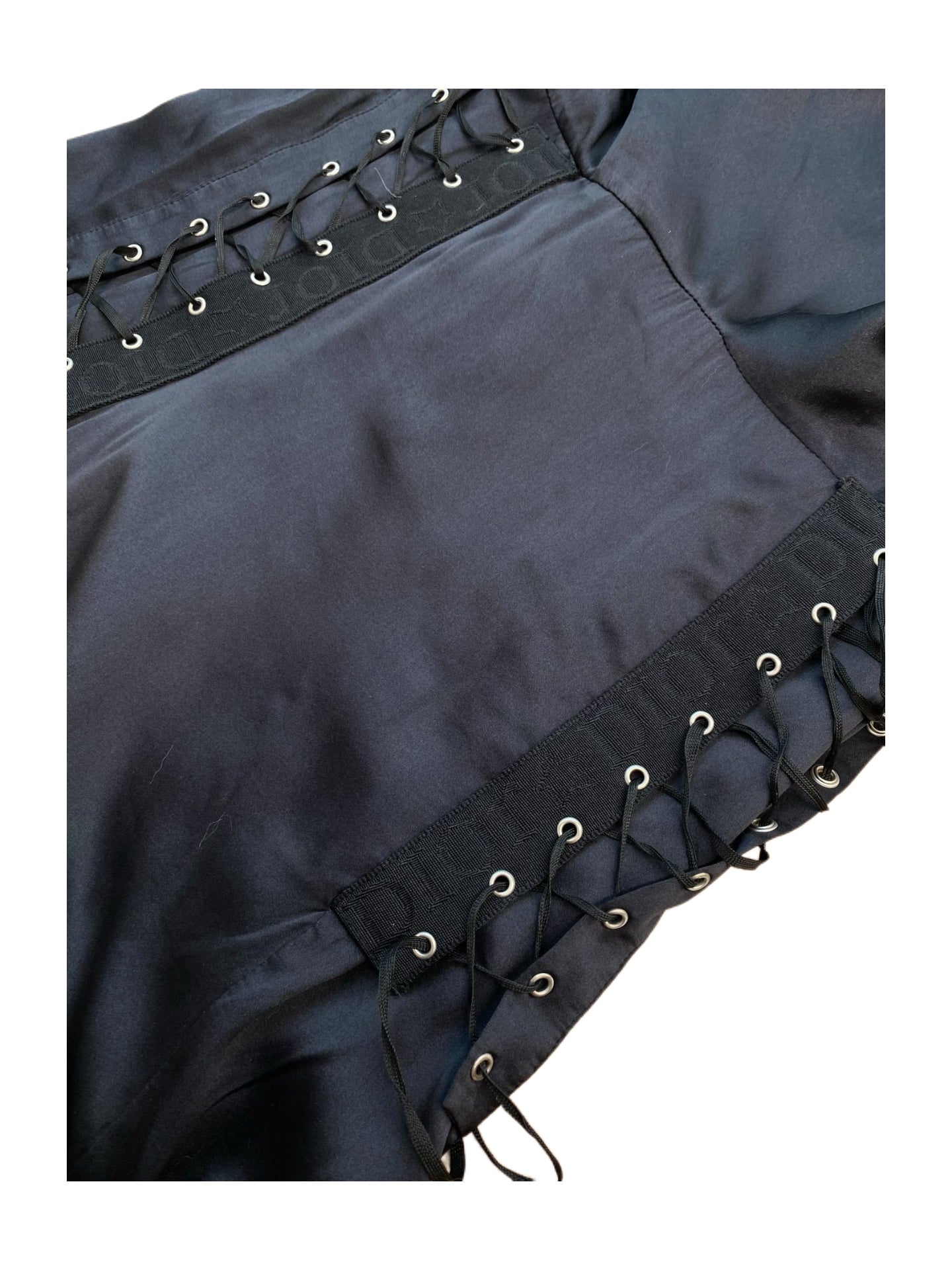 Christian Dior by John Galliano Punk Lace-Up Silk Halter Dress with Star Charm – Archive Collector’s Piece