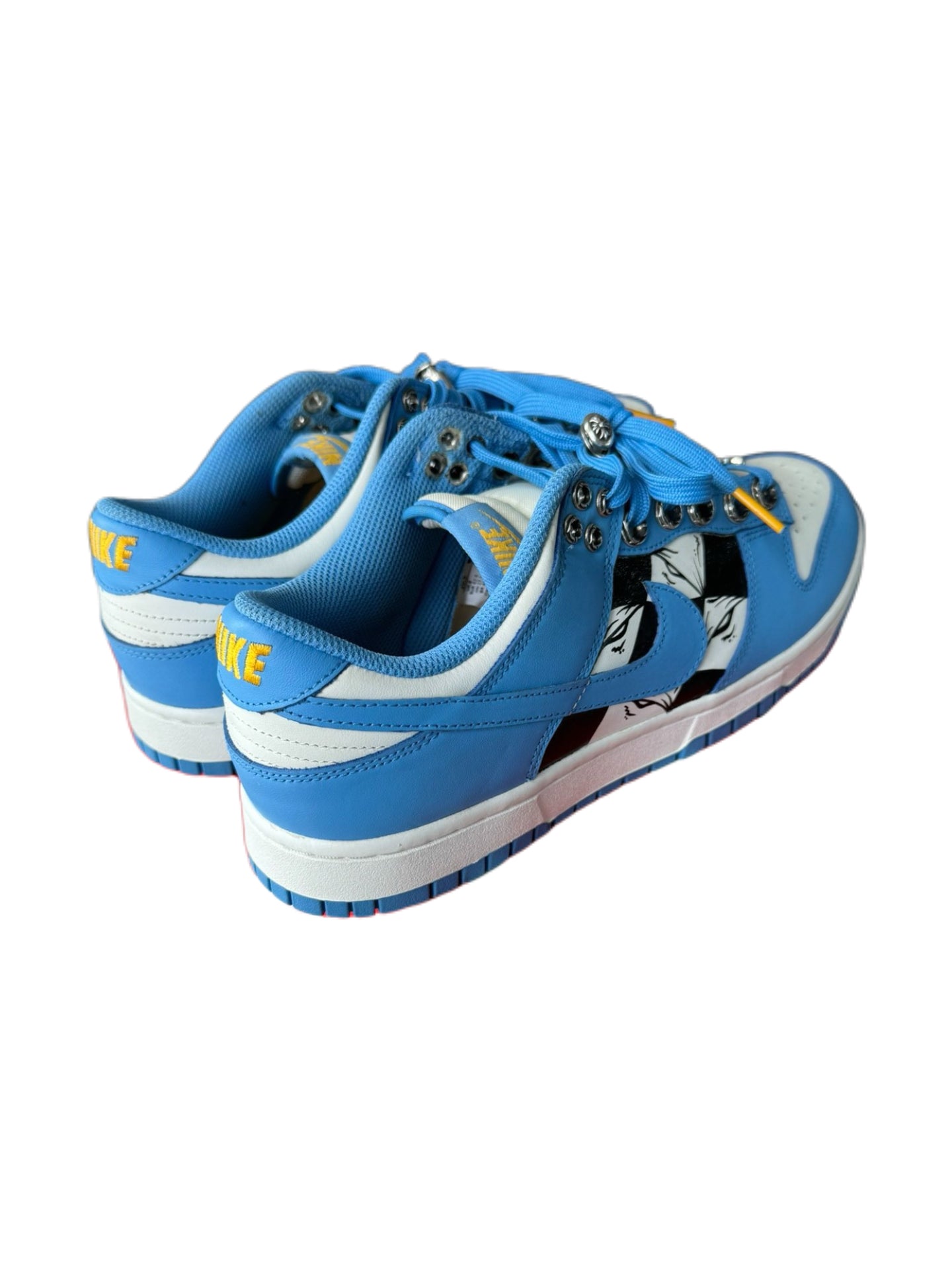 Nike Dunk Low x Chrome Hearts x Matty Boy “SEX RECORDS” Exhibition Exclusive Blue Graffiti Sneakers – Ultra Rare Custom Archive Piece