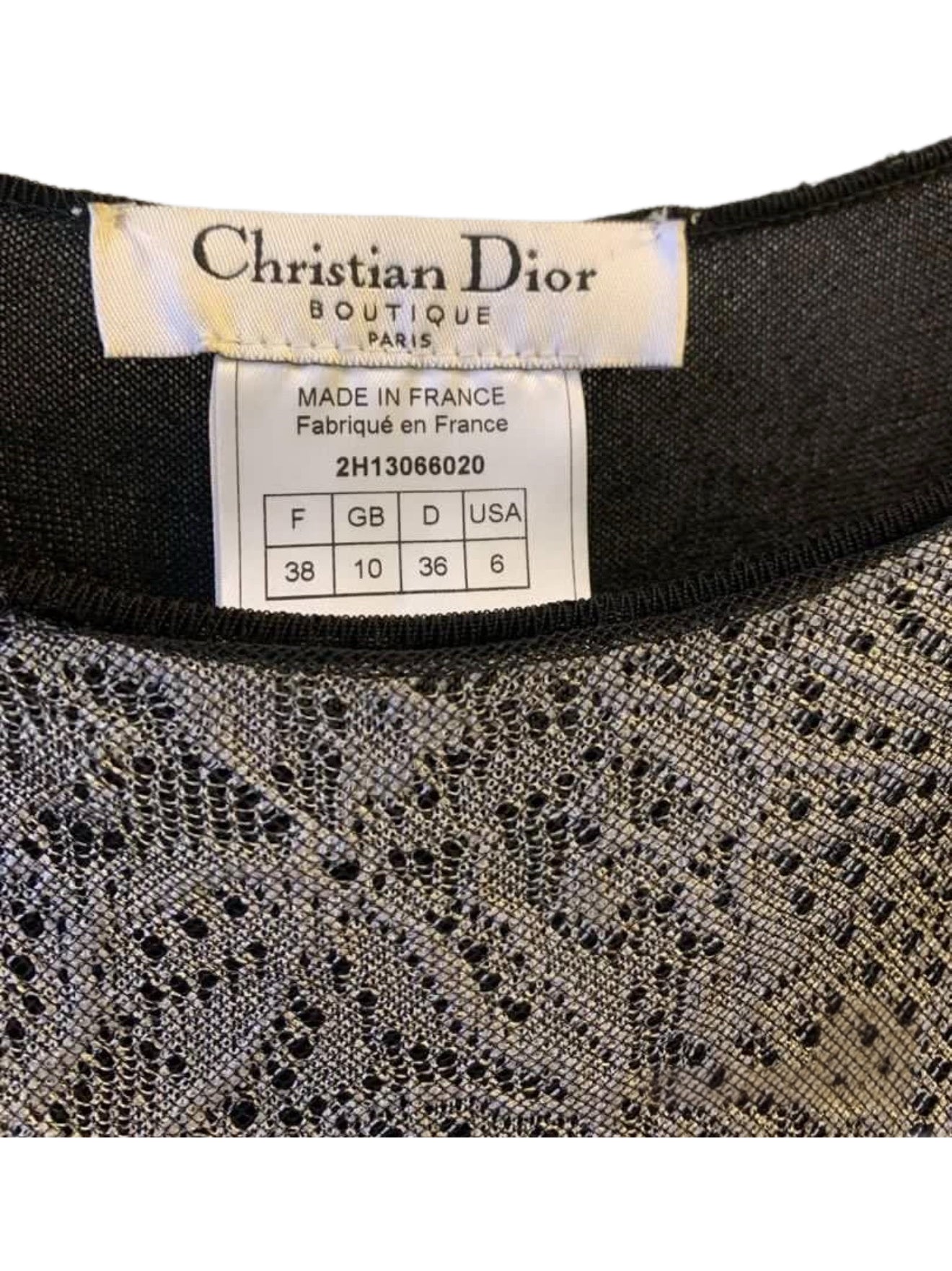 Christian Dior by John Galliano Archive Lace Jacquard Knit Sleeveless Dress