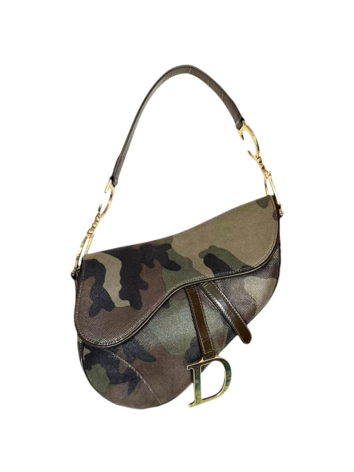 Christian Dior by John Galliano Camouflage Saddle Bag – Spring/Summer 2000 Runway Archive Piece