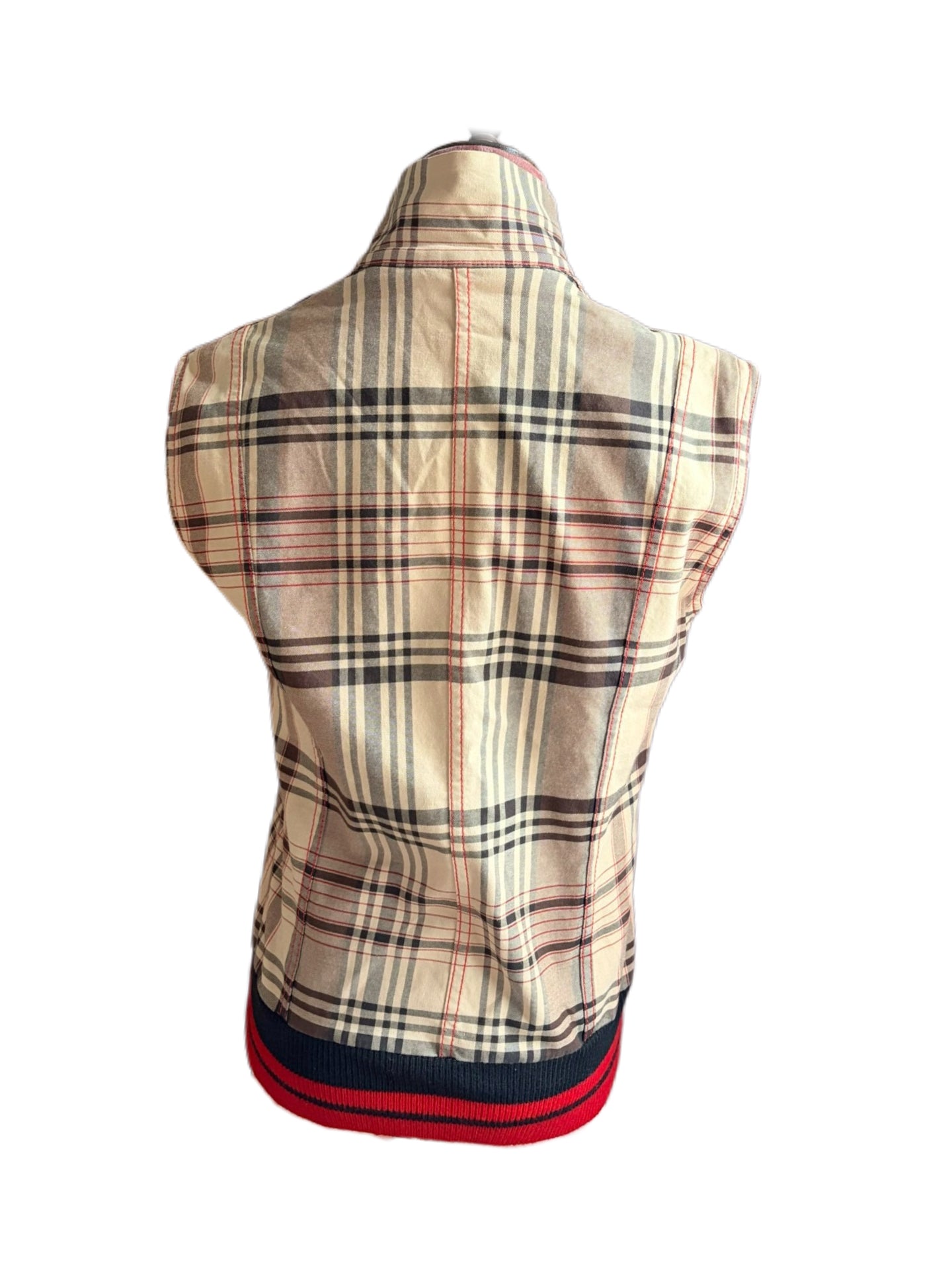 Christian Dior by John Galliano 2004 Golf Collection Check Utility Vest – Runway Pocket Harness Gilet