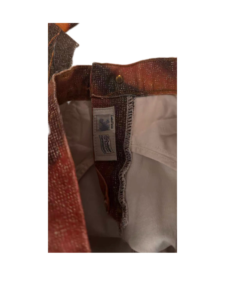 Roberto Cavalli 2001 Tiger Print Jeans – Runway Archive Piece