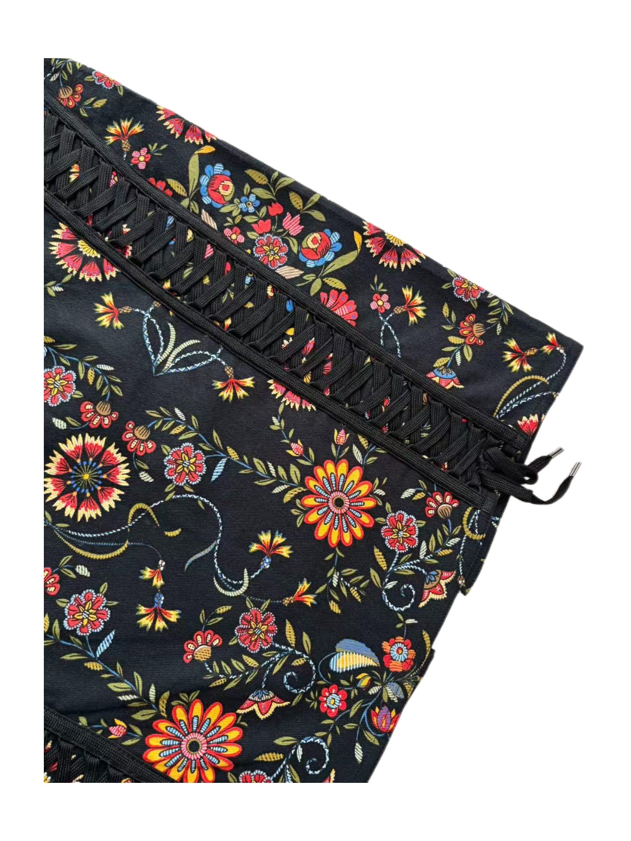 Christian Dior by John Galliano Archive Floral Lace-Up Skirt