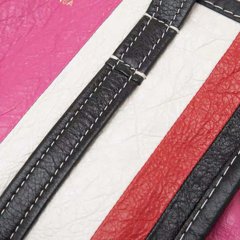 Balenciaga Bazar Shopper XS Tote – Multicolor Striped Lambskin