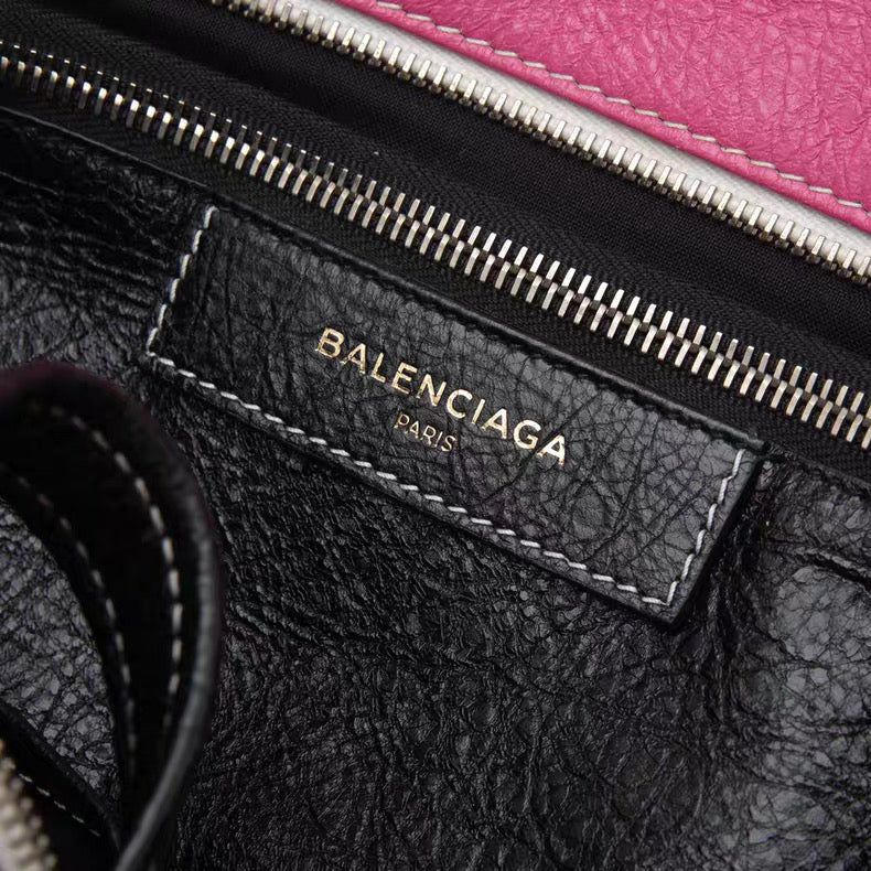 Balenciaga Bazar Shopper XS Tote – Multicolor Striped Lambskin