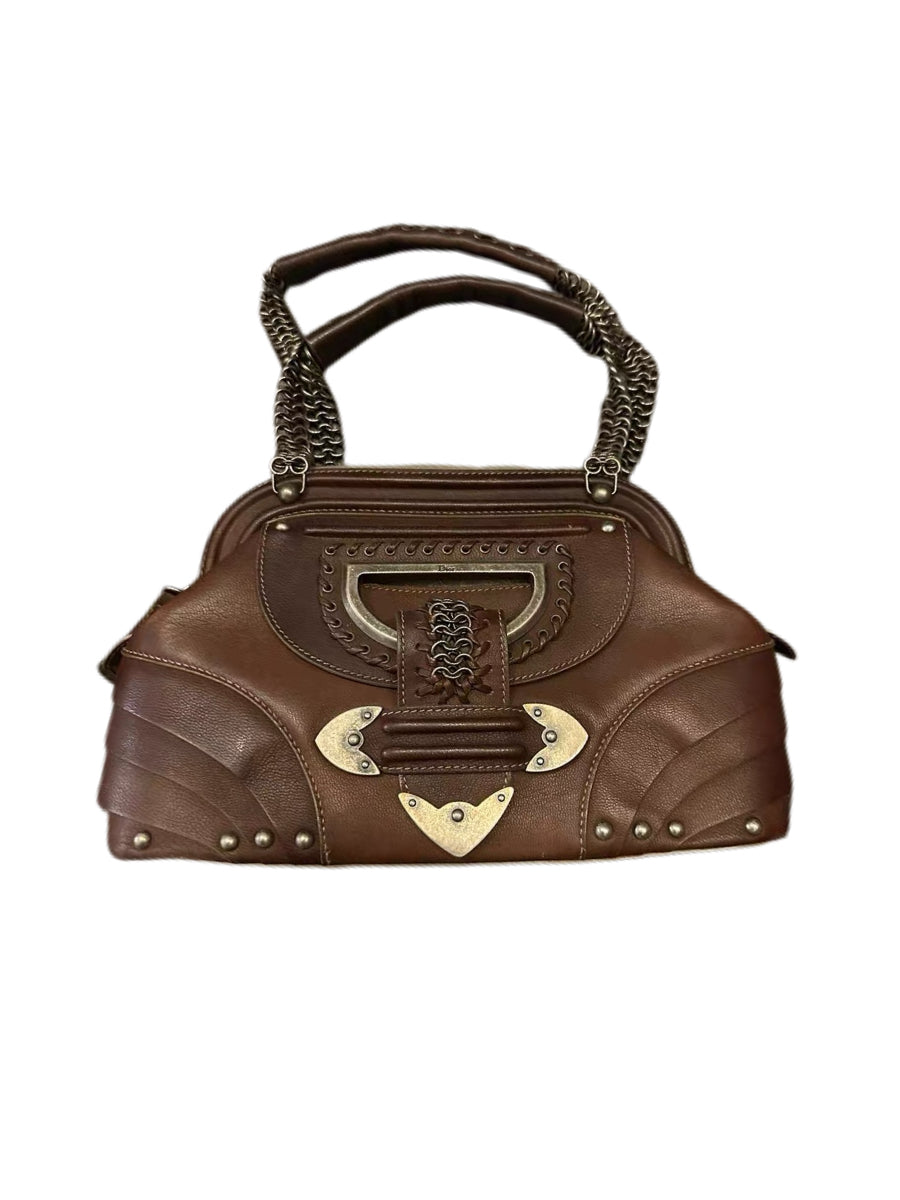 Christian Dior by John Galliano 2007 “Joan of Arc” Chainmail Leather Handbag – Rare Runway Archive Piece