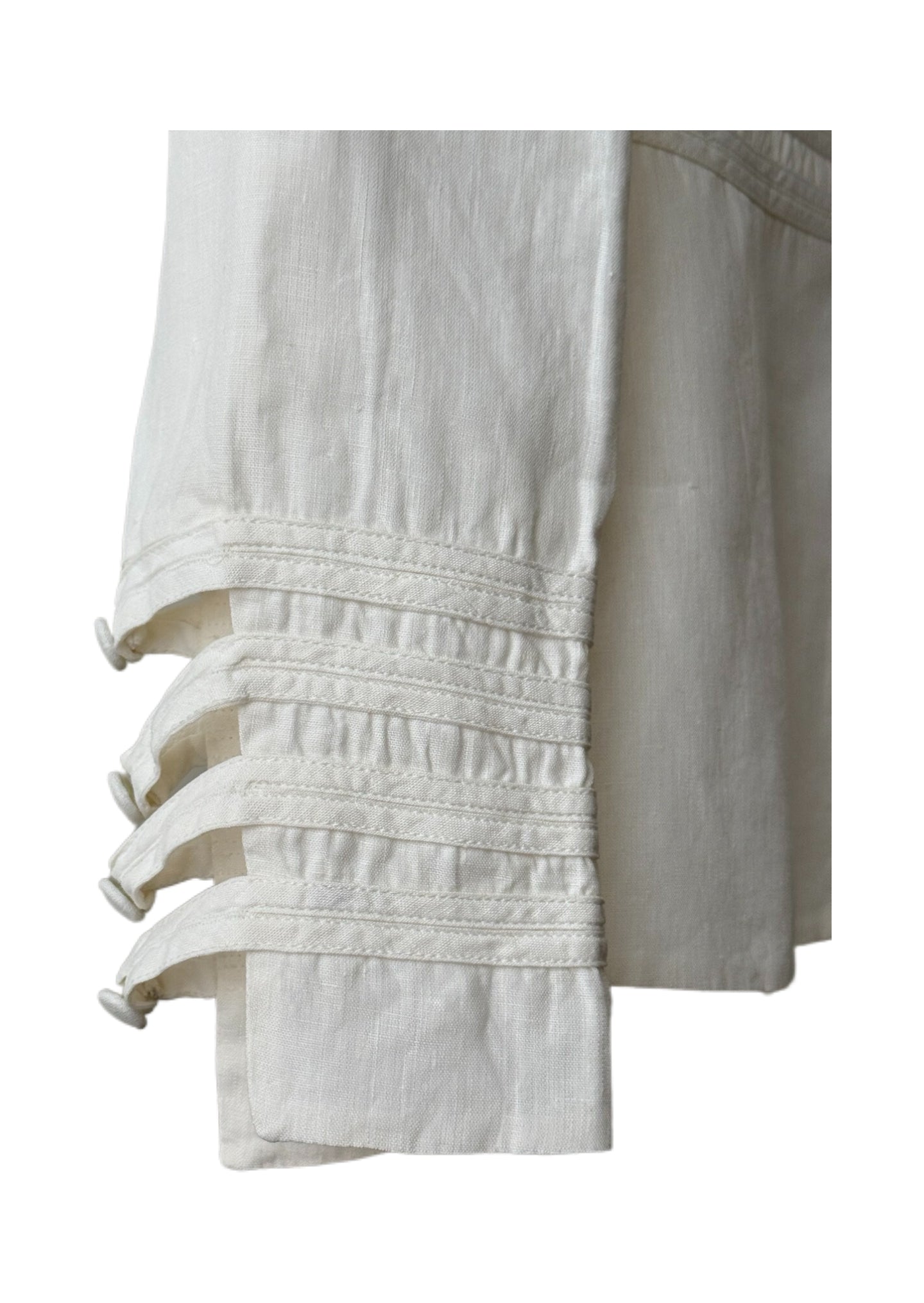 Fendi Vintage 1995 SS Karl Lagerfeld White Linen Archive Jacket