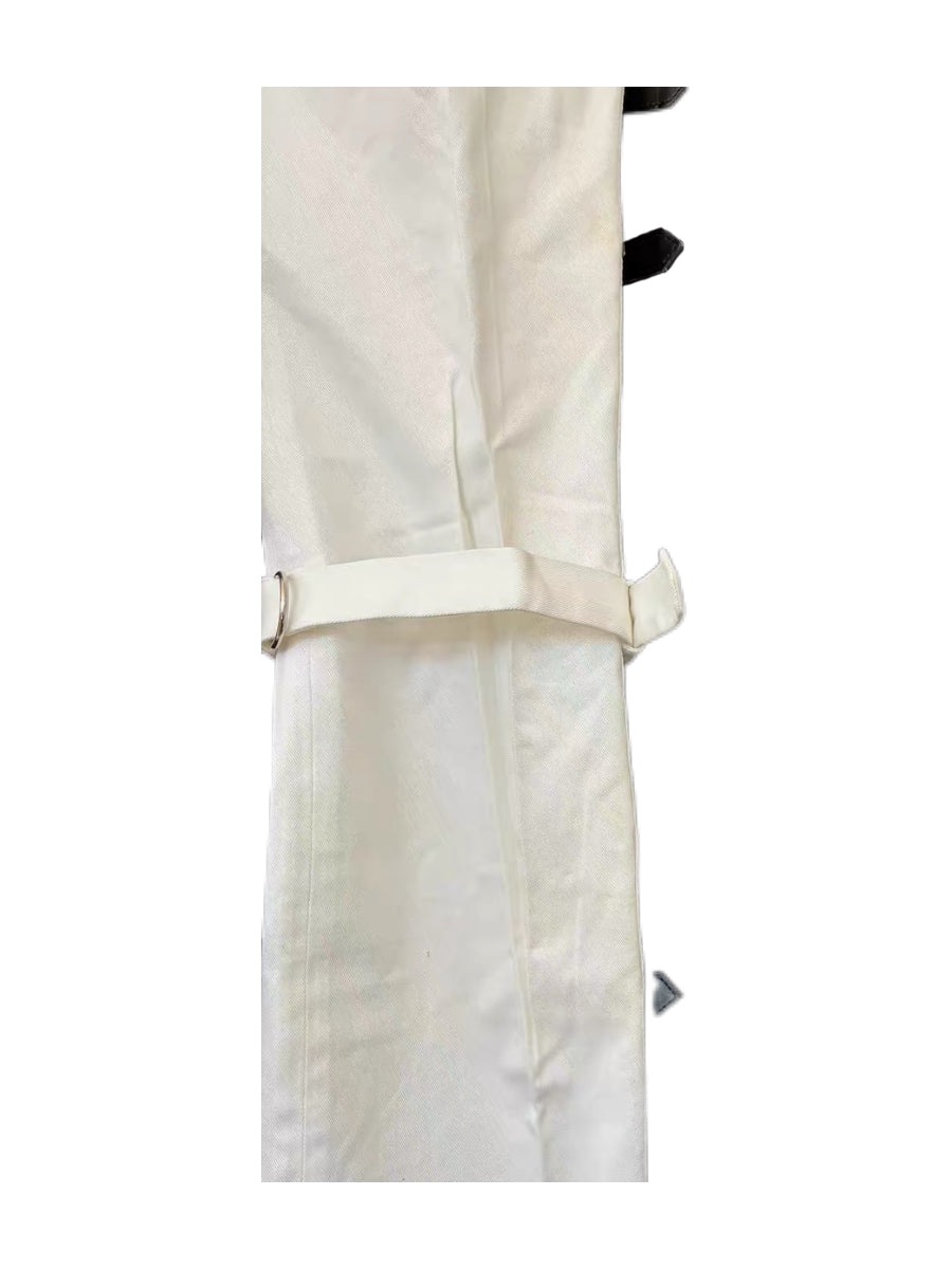 Dolce & Gabbana 2003 SS Bondage Strap Pants – White Runway Archive Deadstock Piece