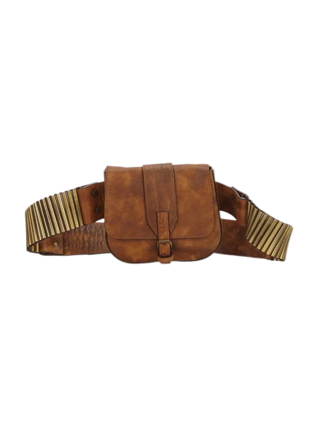 Celine 2001 Runway Ammo Belt Bag – Vintage Leather Utility Waist Bag by Phoebe Philo Era Style