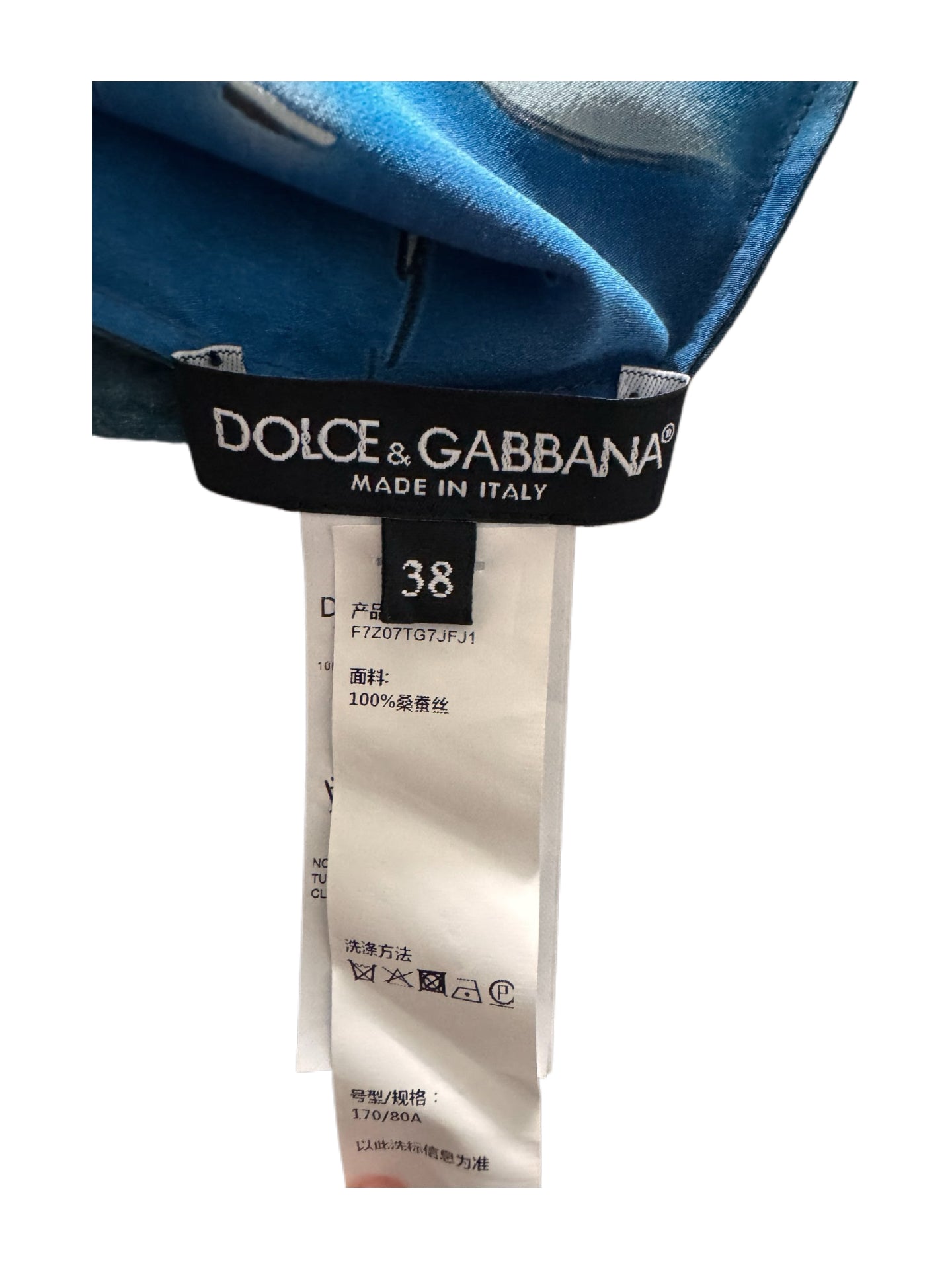 Dolce & Gabbana Fantasy Castle Silk Print Blouse