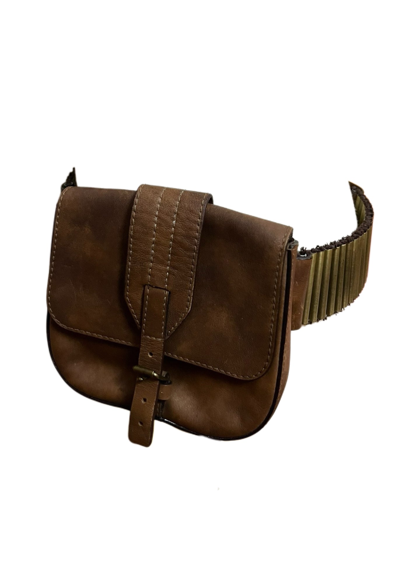 Celine 2001 Runway Ammo Belt Bag – Vintage Leather Utility Waist Bag by Phoebe Philo Era Style