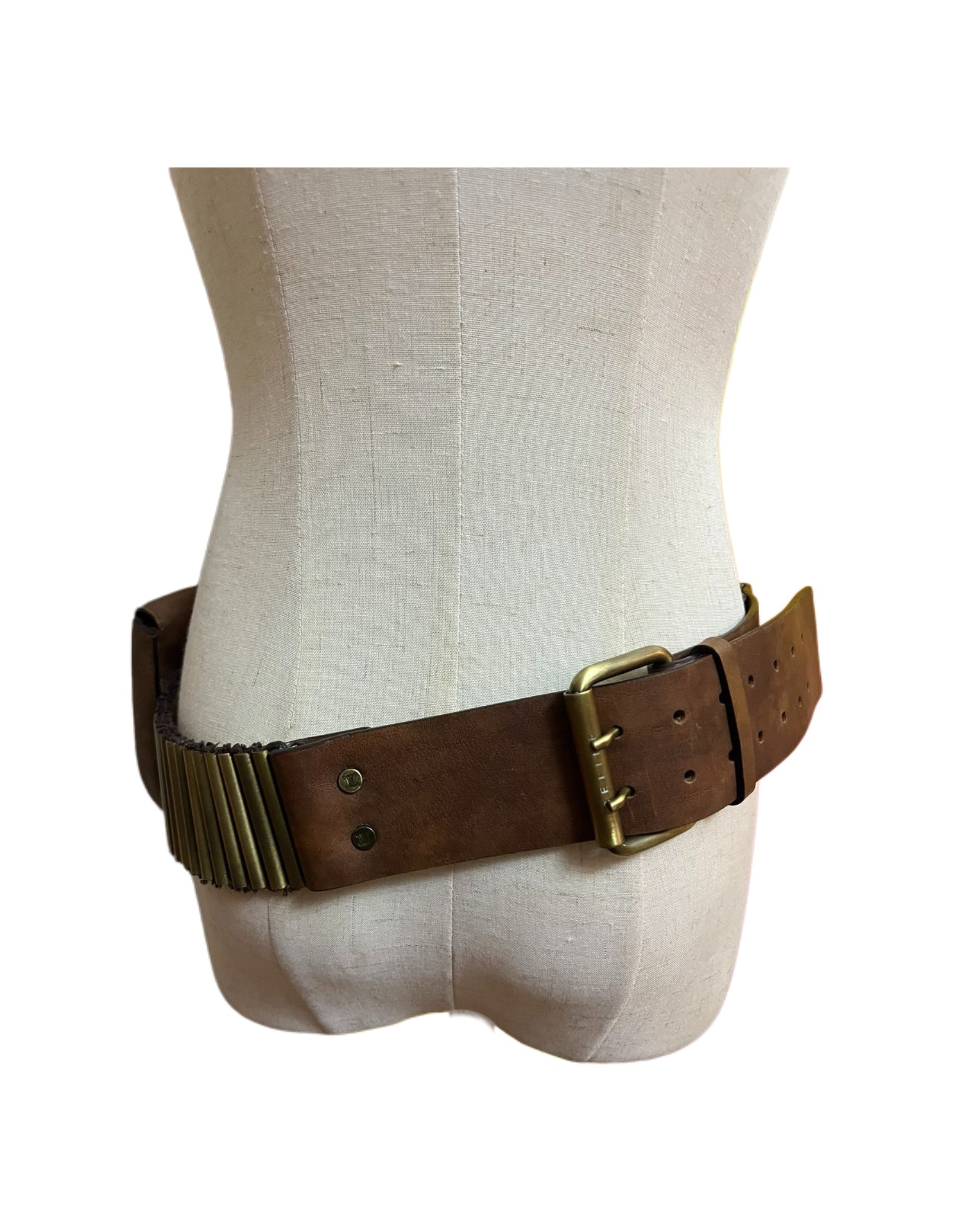 Celine 2001 Runway Ammo Belt Bag – Vintage Leather Utility Waist Bag by Phoebe Philo Era Style