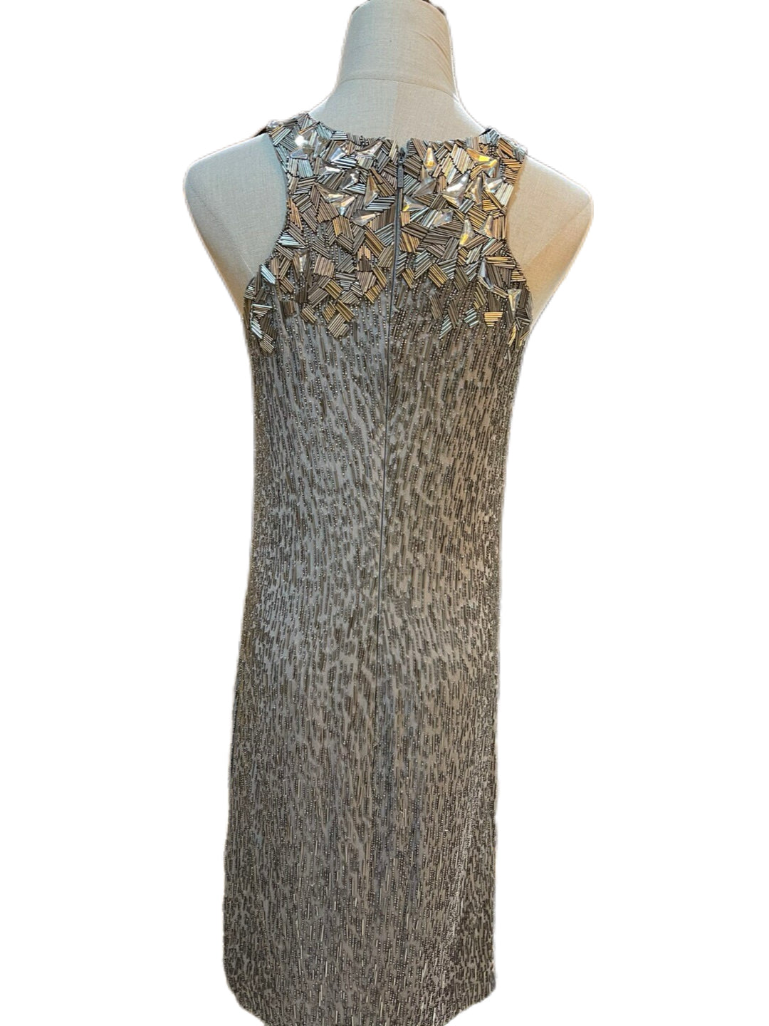 Gucci Silver Crystal Beaded Runway Dress – Haute Couture Collection