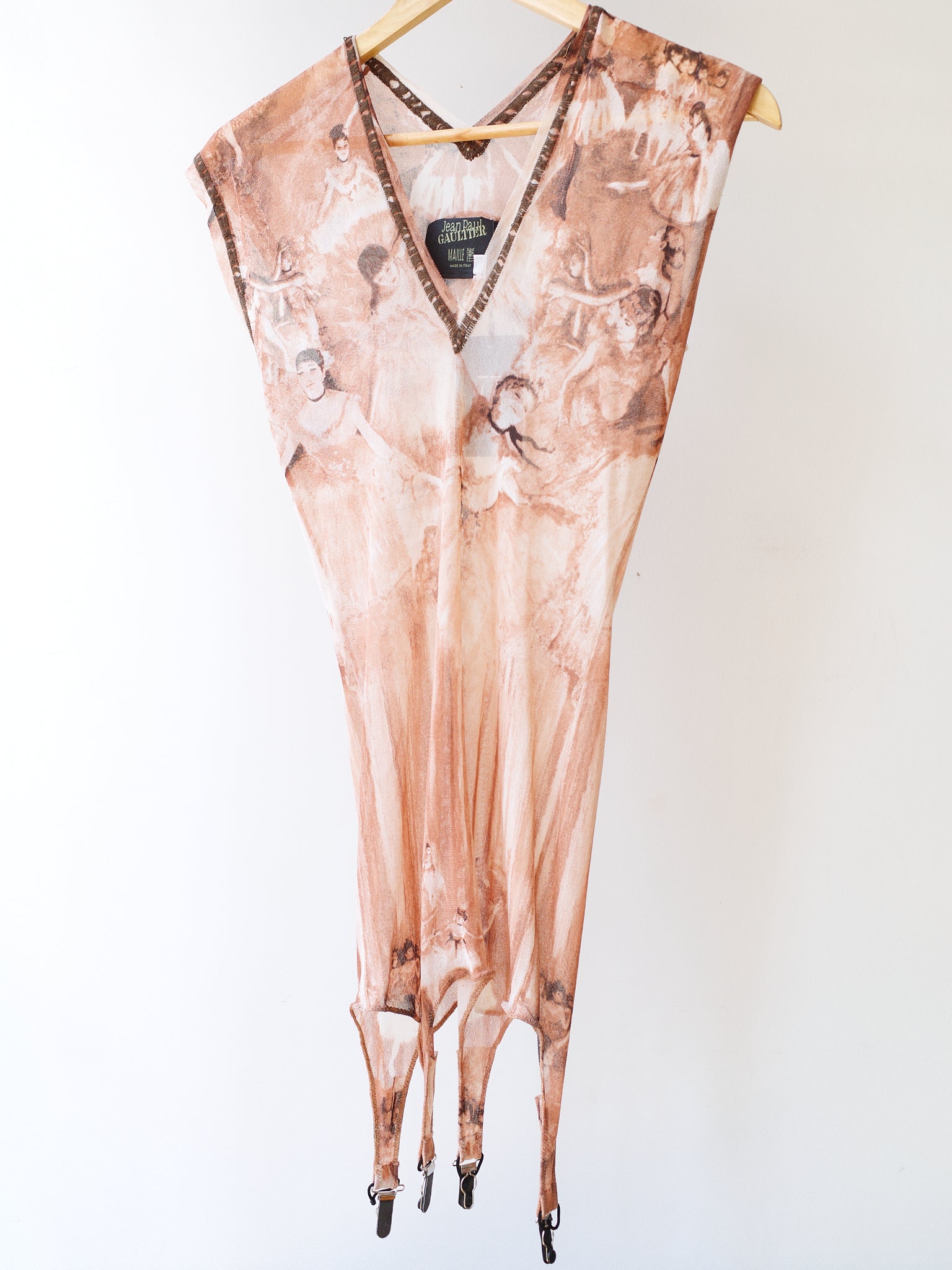 Jean Paul Gaultier S/S 2004 Degas Ballerina Mesh Suspender Top