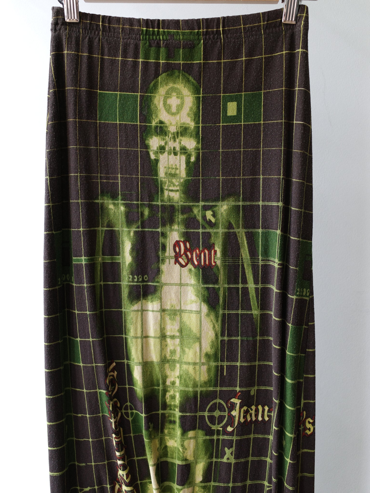 Jean Paul Gaultier S/S 1996 “Cyberbaba” X-ray Skeleton Mesh Skirt