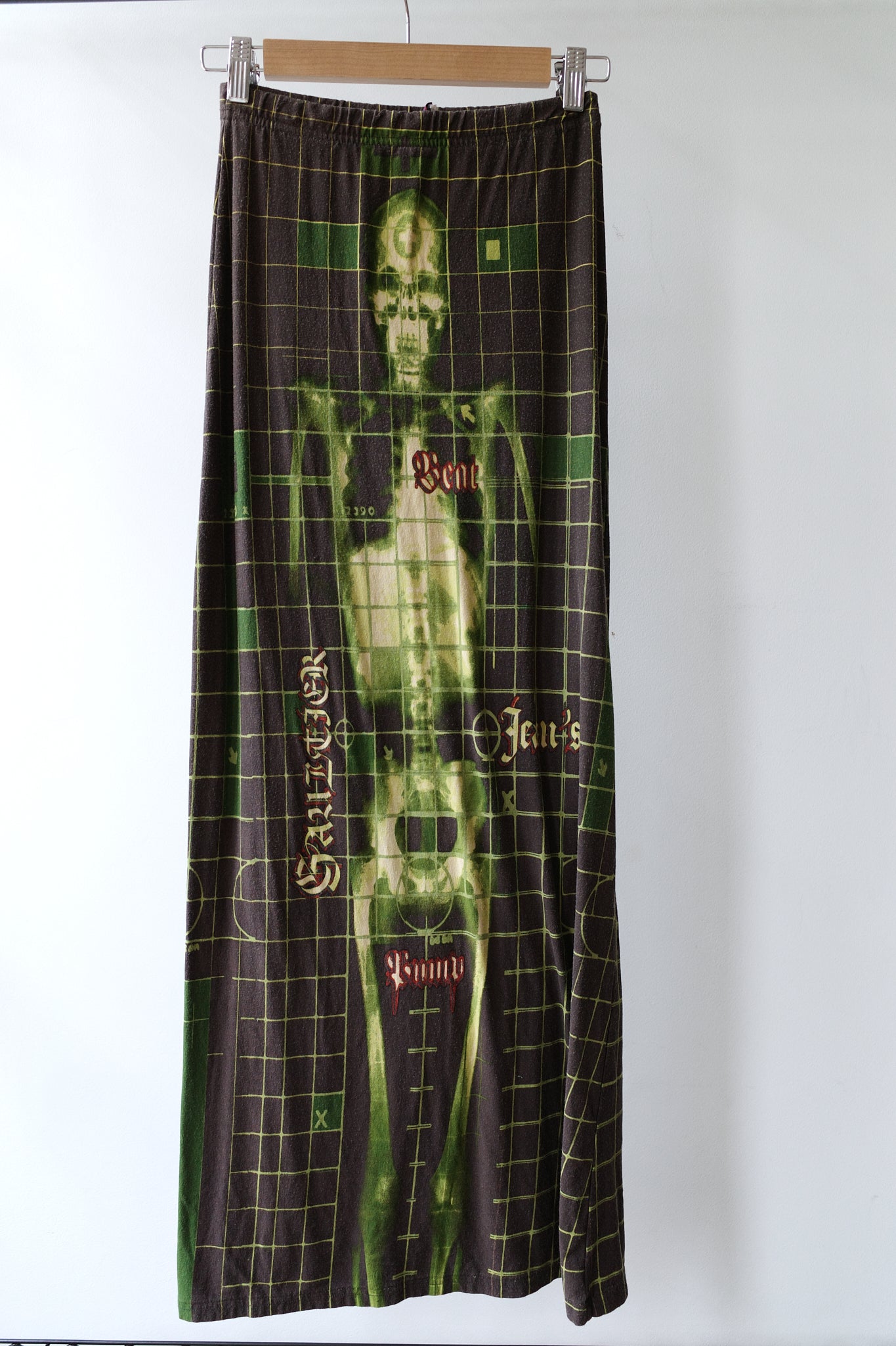 Jean Paul Gaultier S/S 1996 “Cyberbaba” X-ray Skeleton Mesh Skirt
