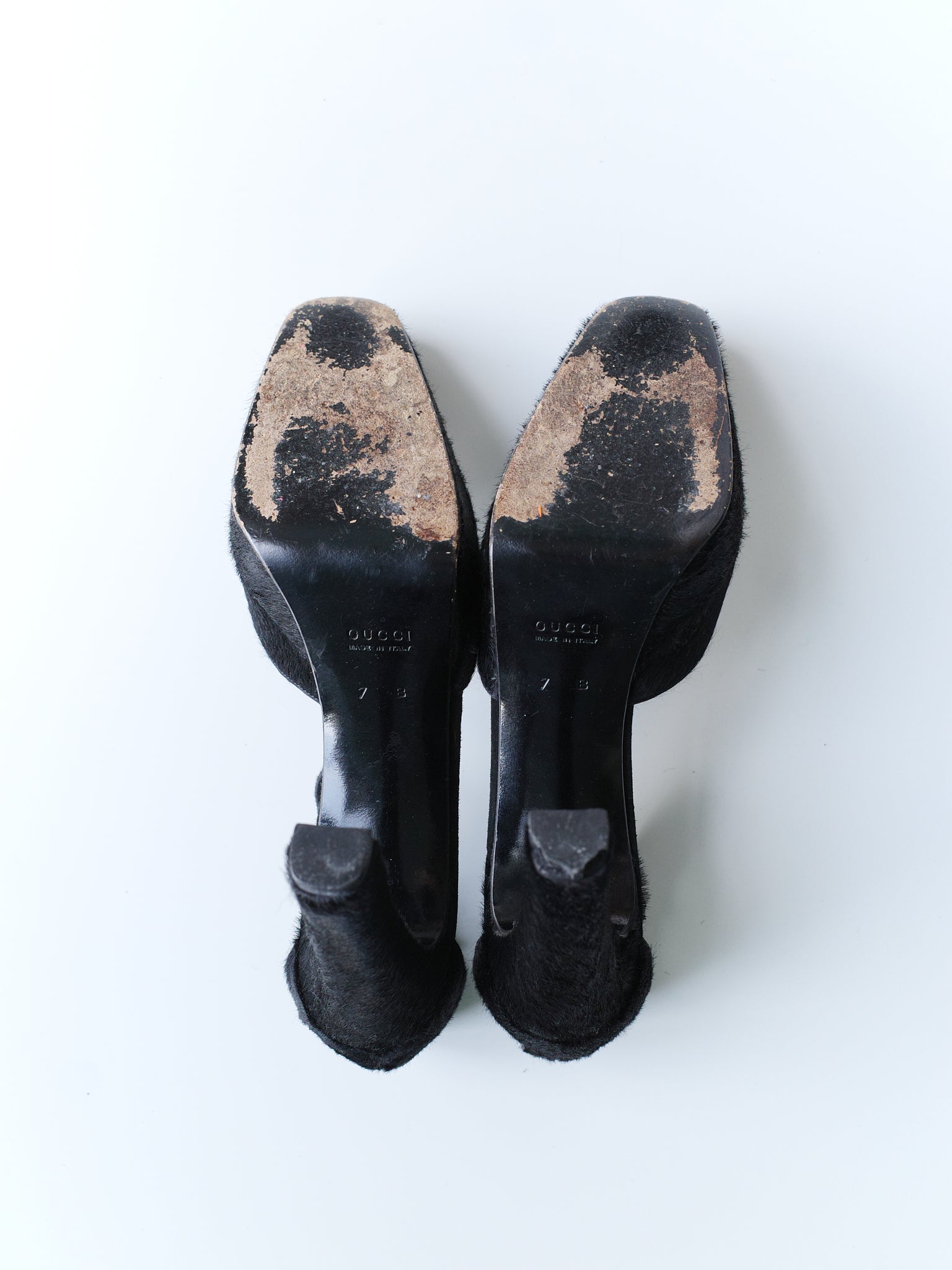 Gucci by Tom Ford 1996 Pony Hair Horsebit Heels
