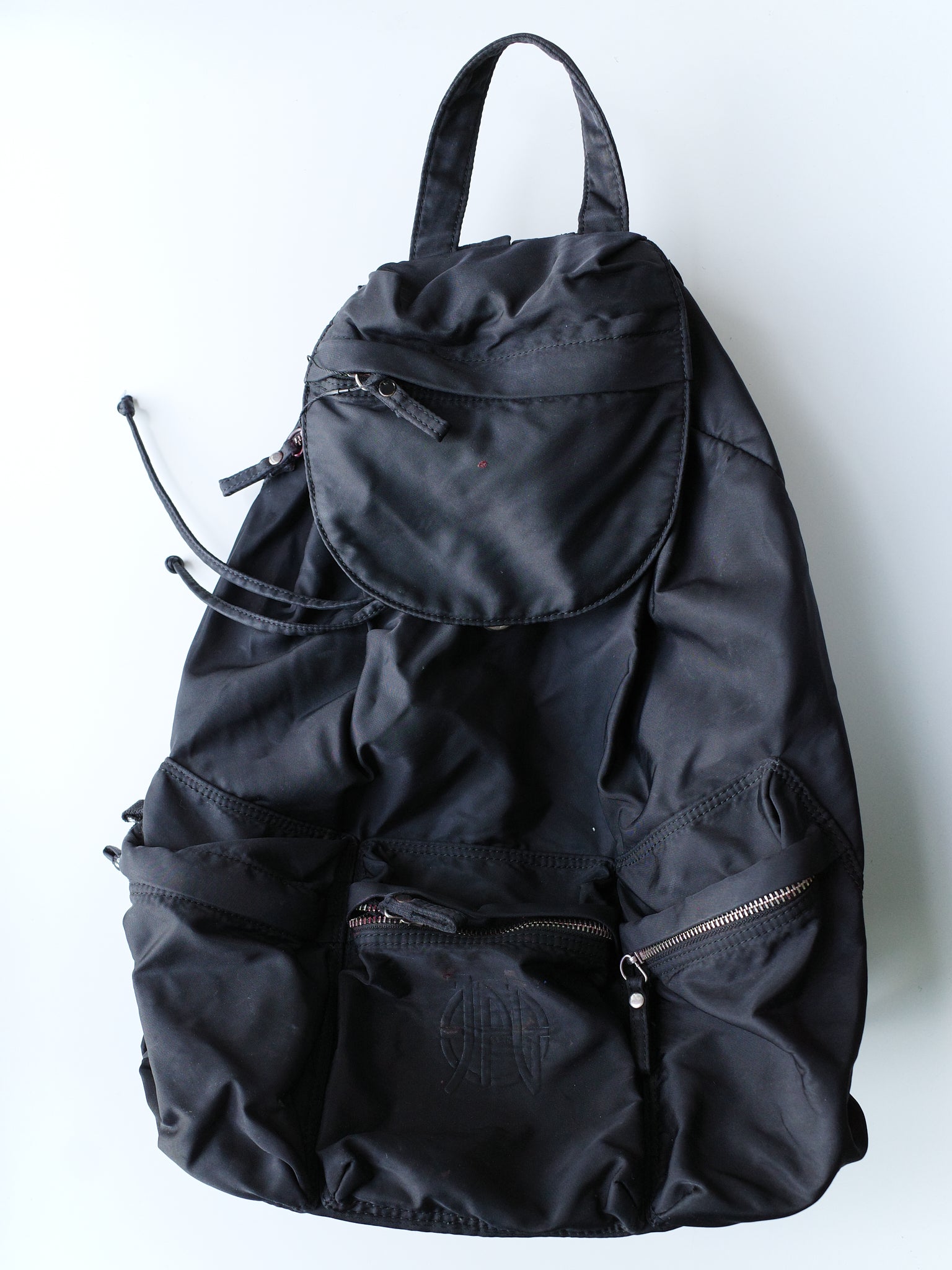 Jean Paul Gaultier 90s Nylon Drawstring Backpack