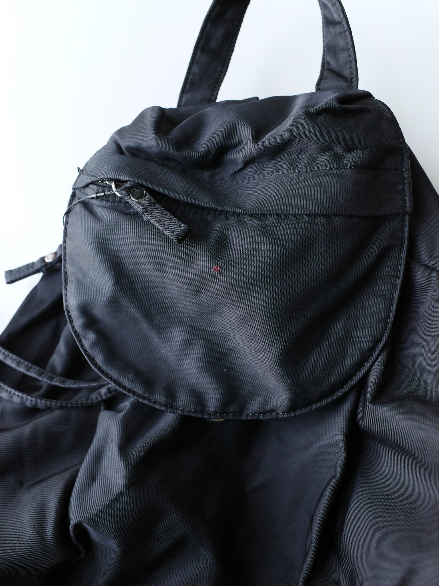 Jean Paul Gaultier 90s Nylon Drawstring Backpack