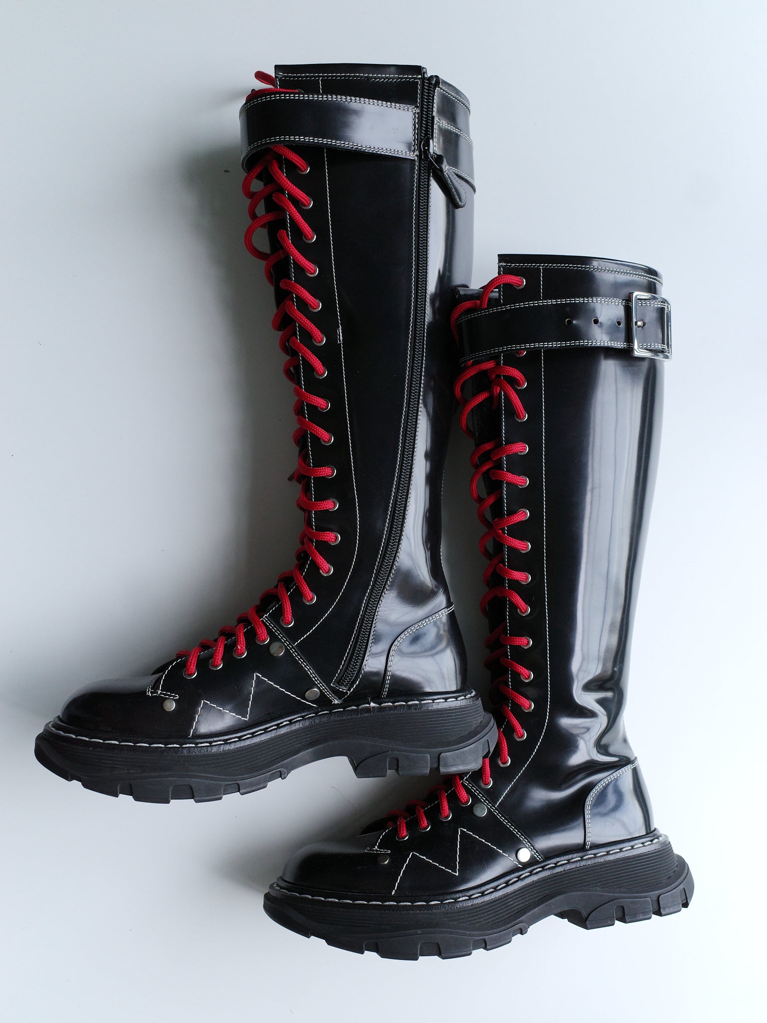 Alexander McQueen High-Top Sneakers, Size 42 EU