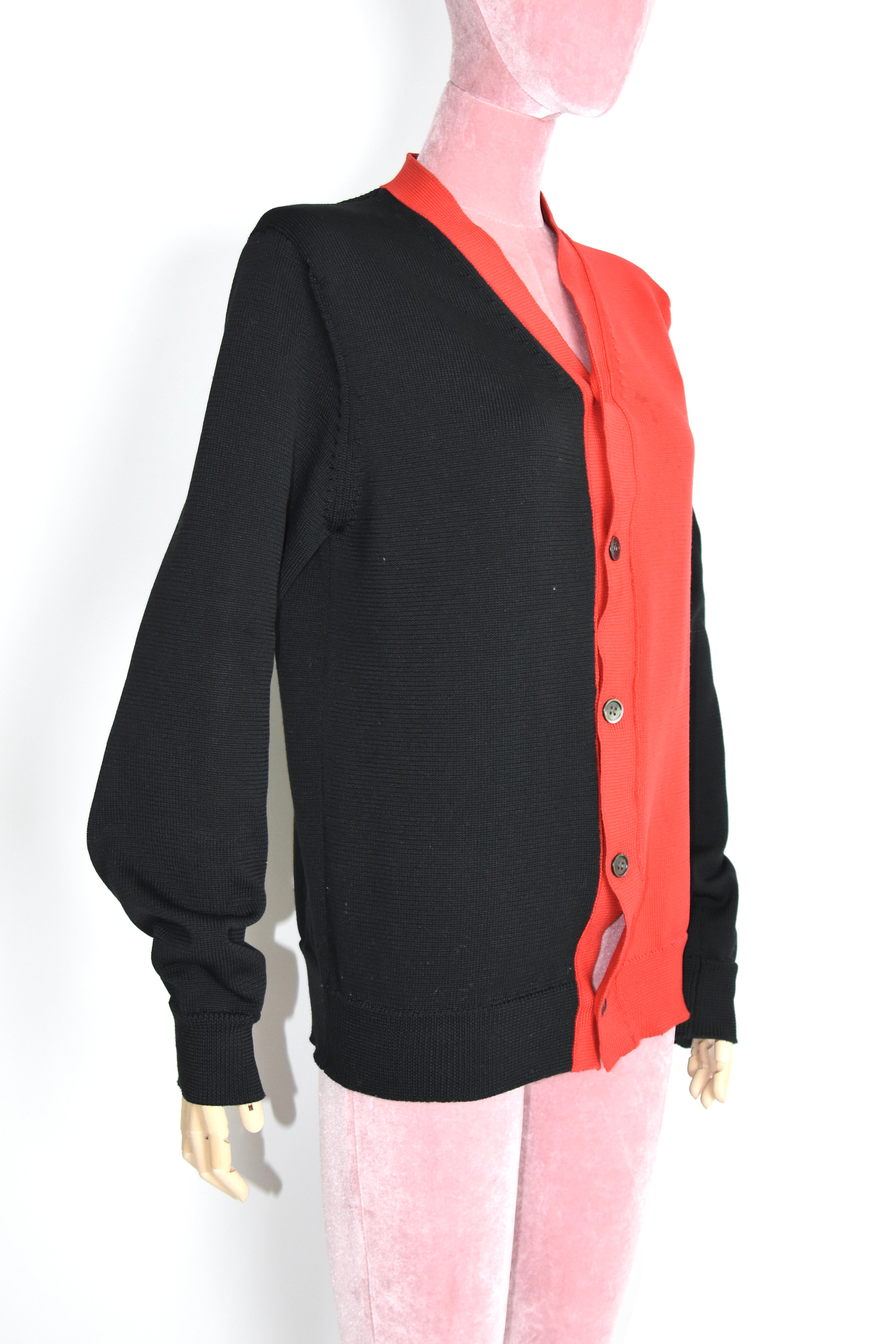 Comme des Garçons SHIRT Two-Tone Knit Cardigan