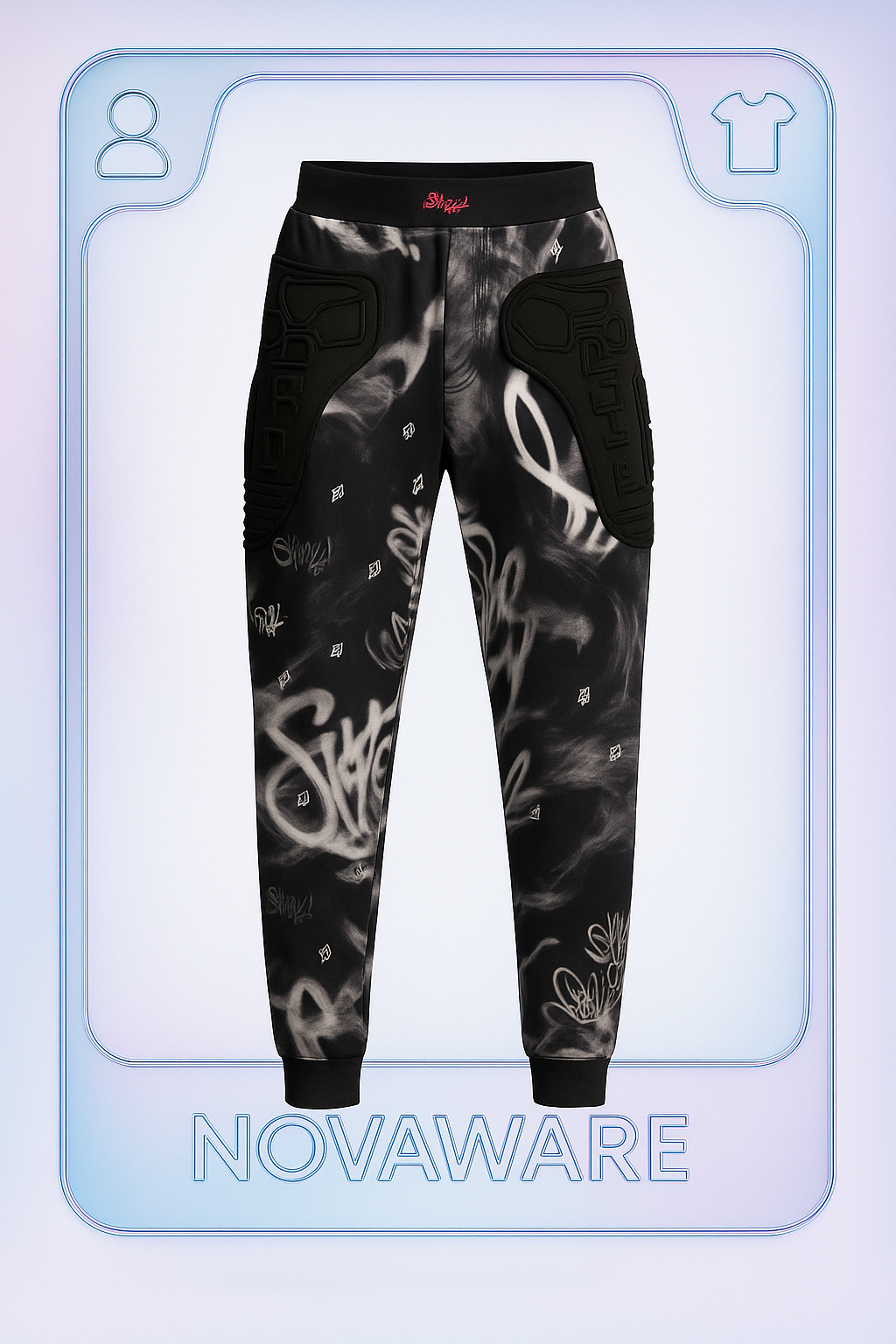Skoot Apparel 3D Gun-Pad Smoke Print Pants – Cyber Street Hybrid Edition
