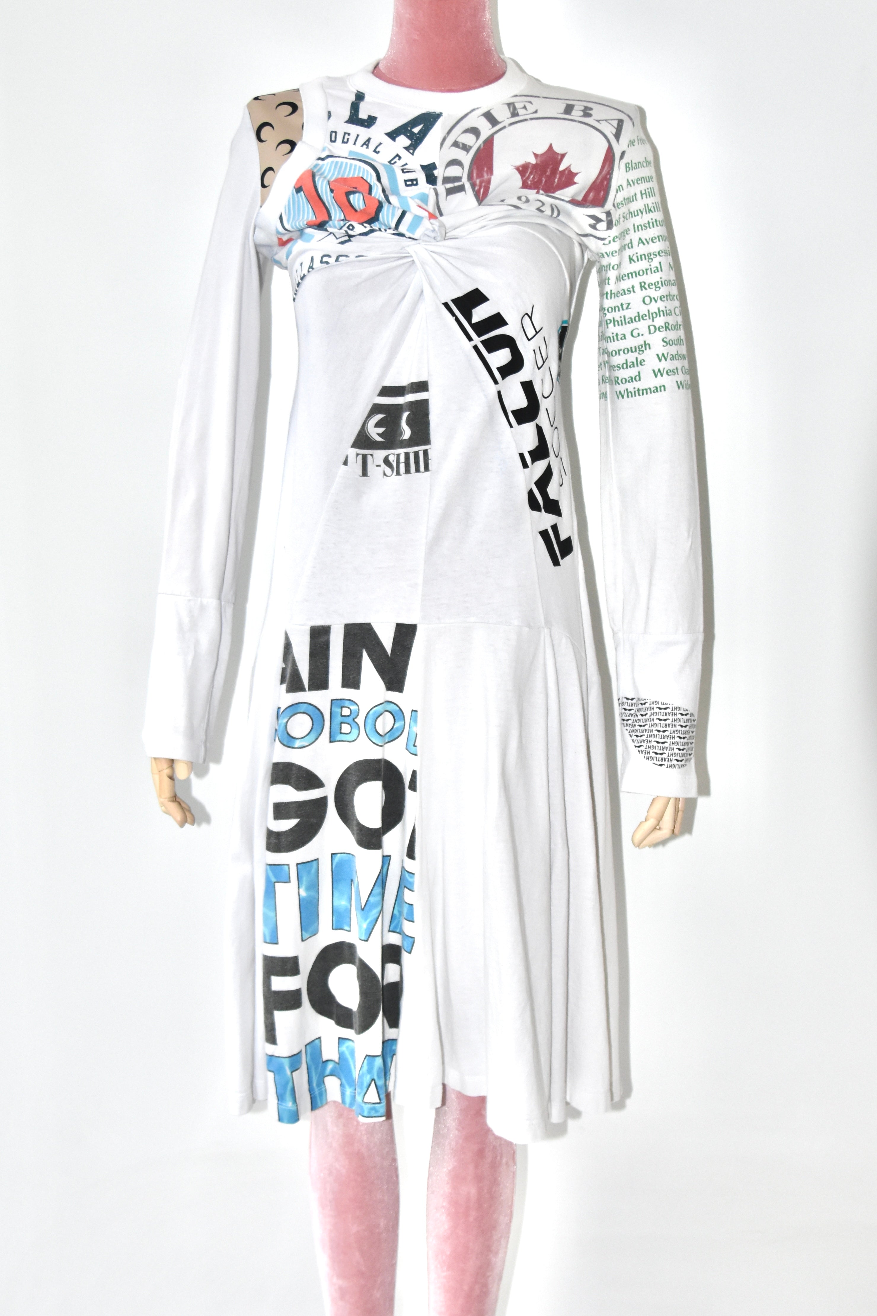 Marine Serre Regenerated Graphic Long Sleeve Dress