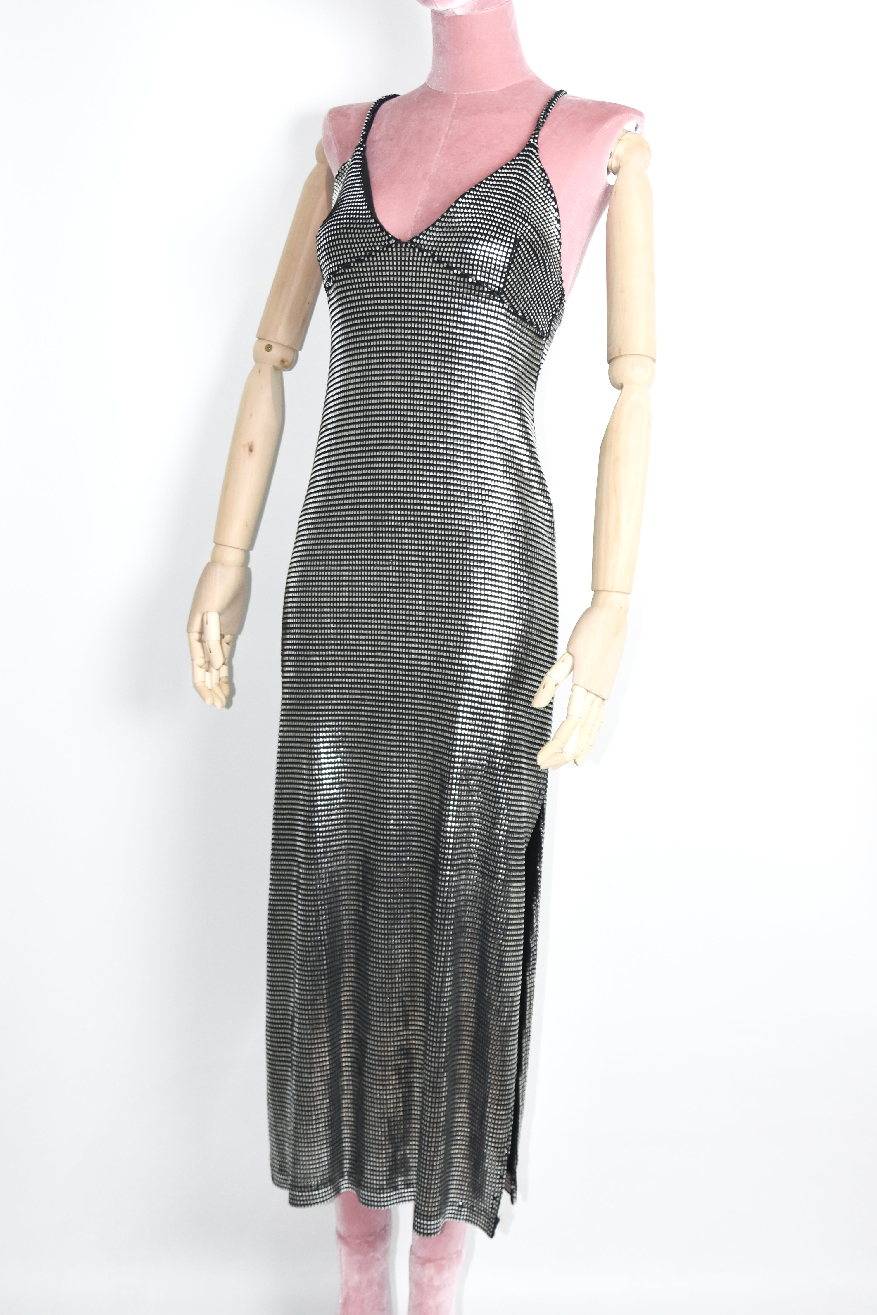 Paco Rabanne Vintage Chainmail Sheen Dress