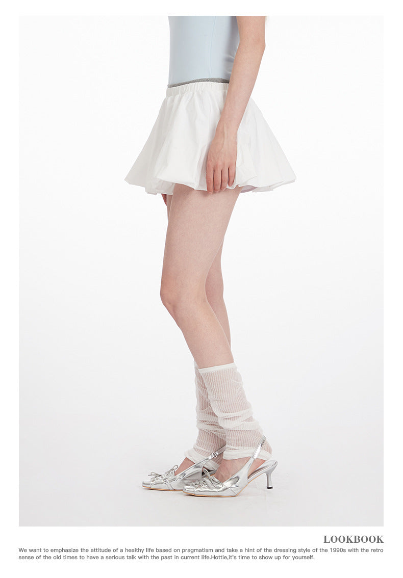 Casual Half Skirt Anti-Exposure Versatile a Short Skirt Women Summer Hot Girl Pleated Skirt